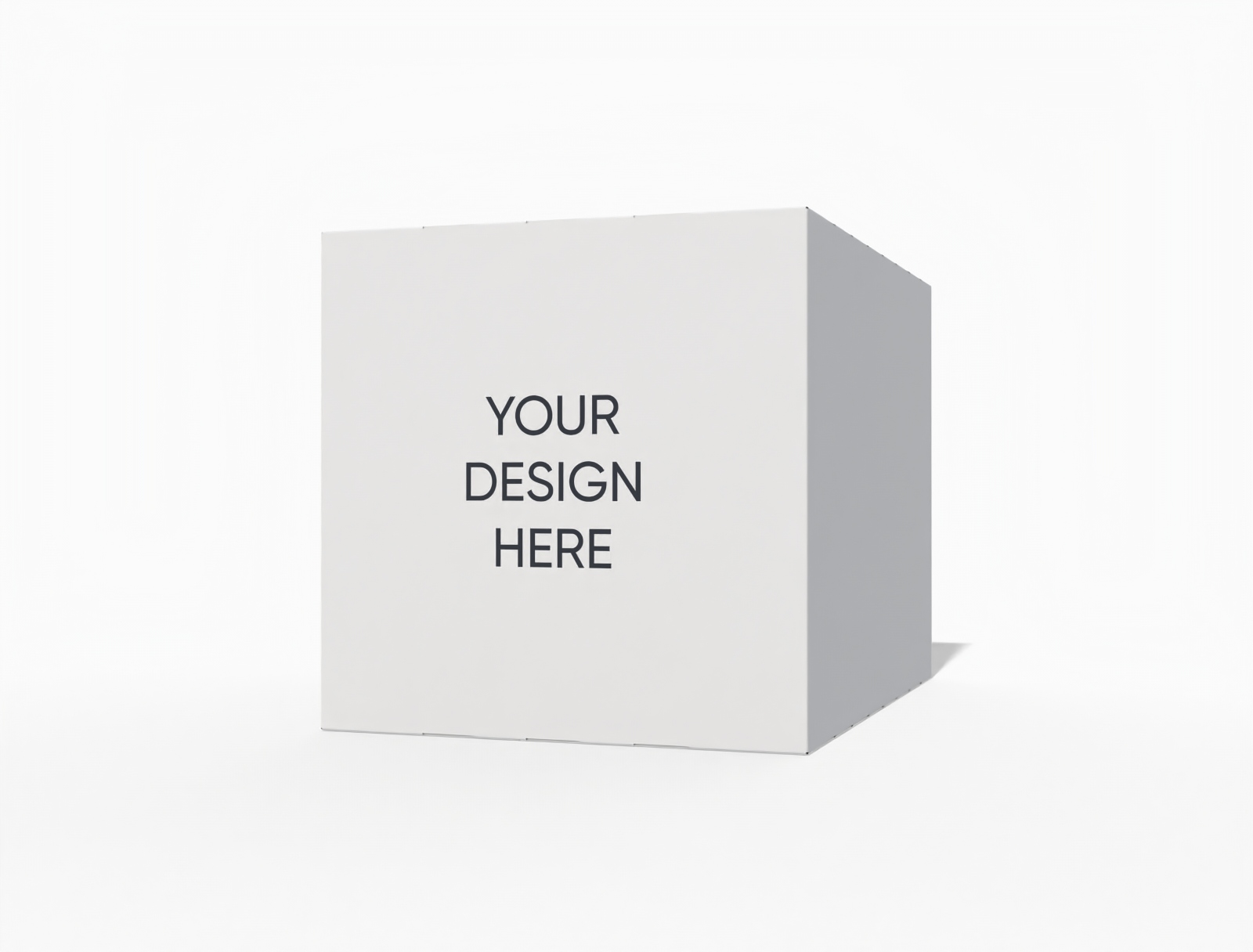 Folding box with tear line — White paperboard