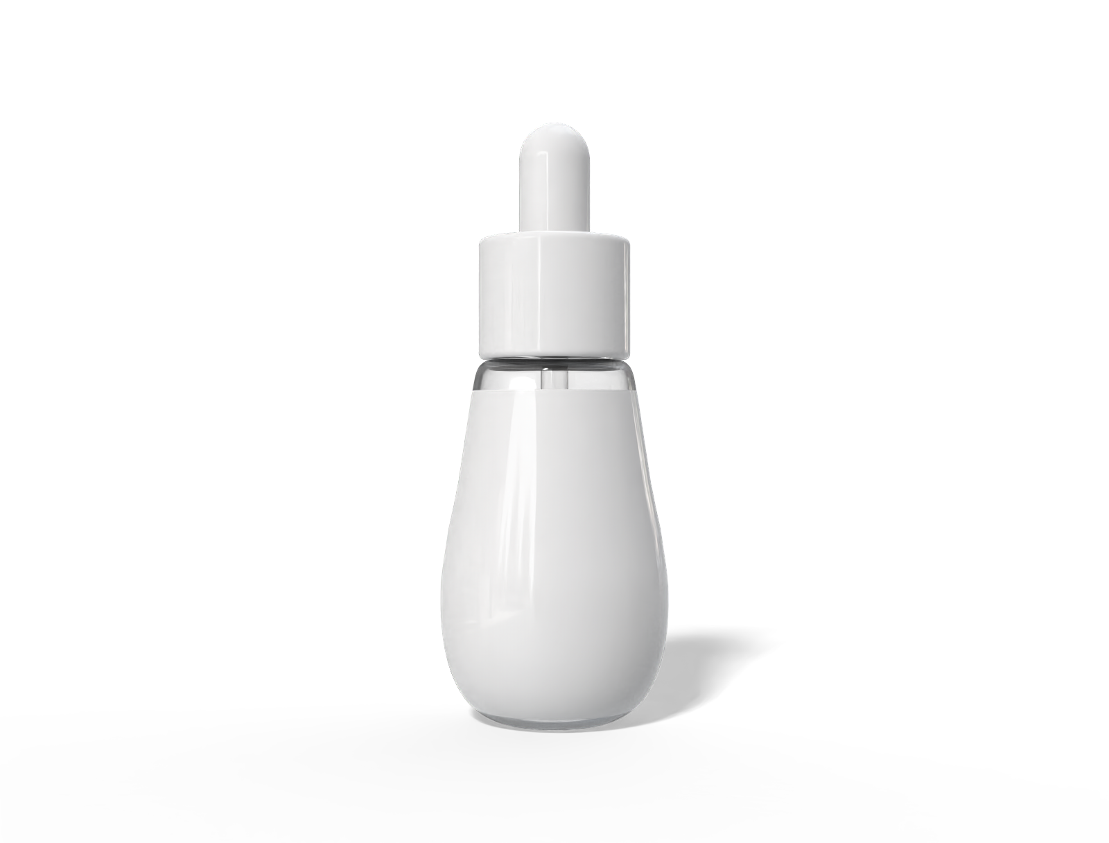 10 ml serum bottle — Clear glossy plastic