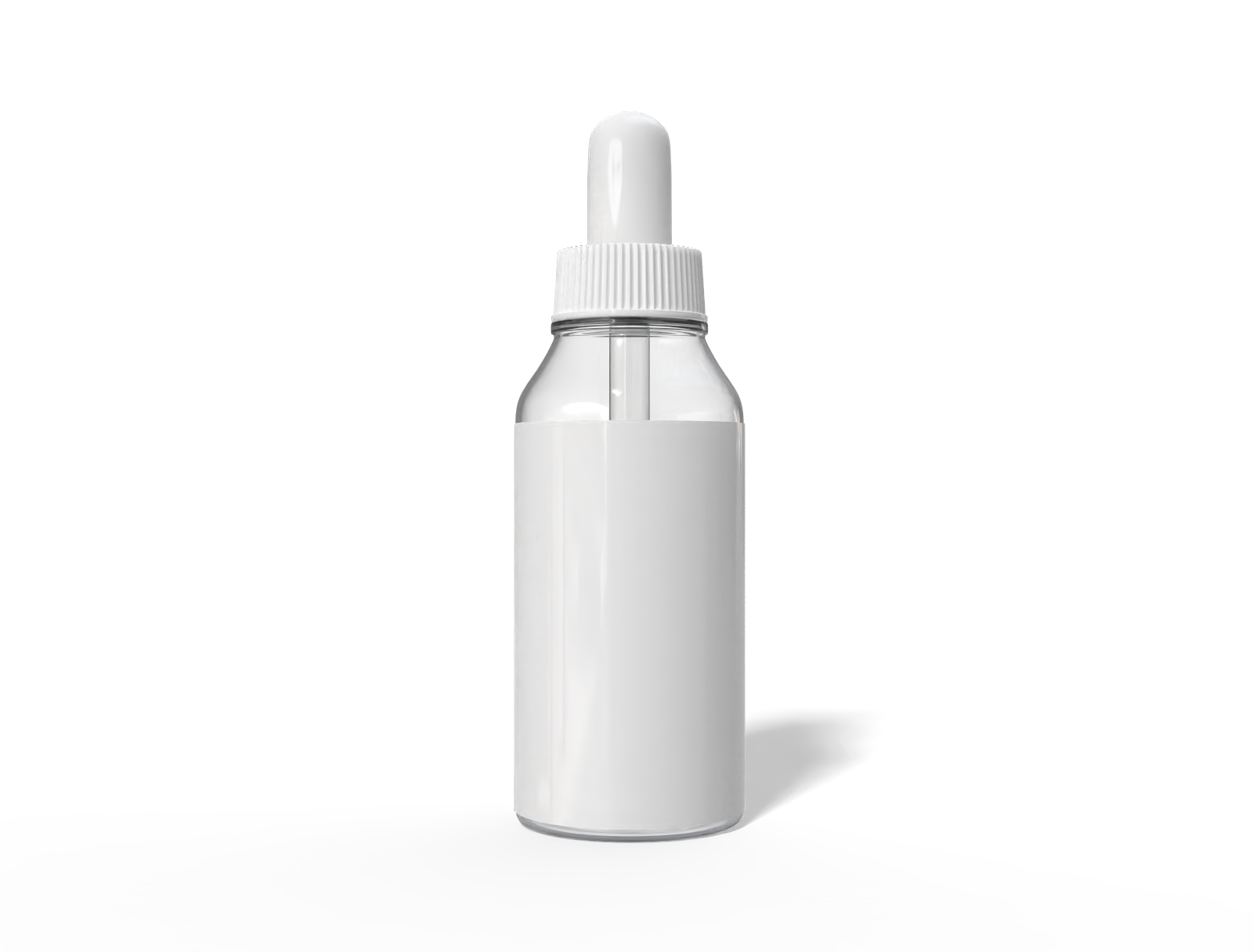 15 ml dropper bottle — Clear glossy plastic