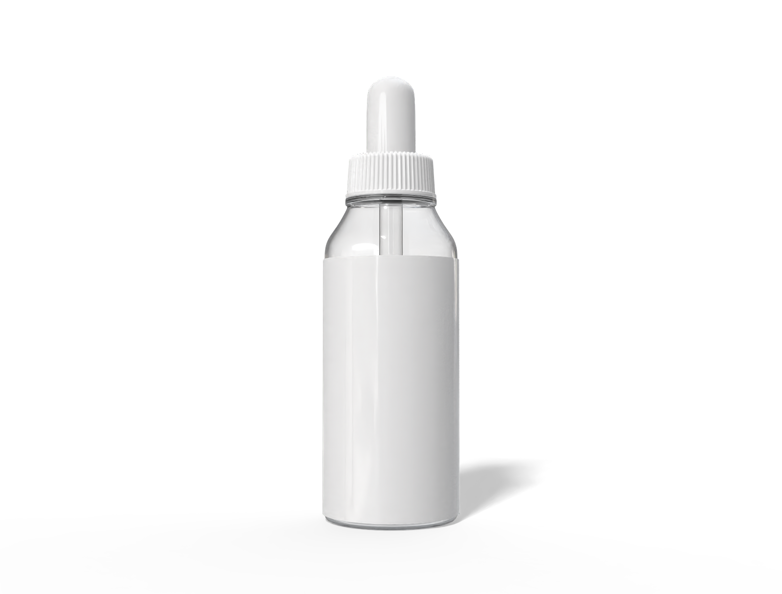 20 ml serum bottle — Clear glossy plastic