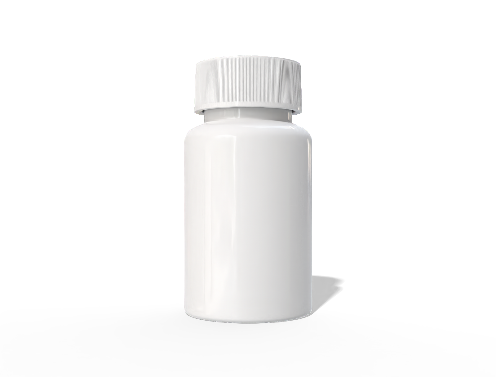 Plastic medicine bottle — Glossy plastic