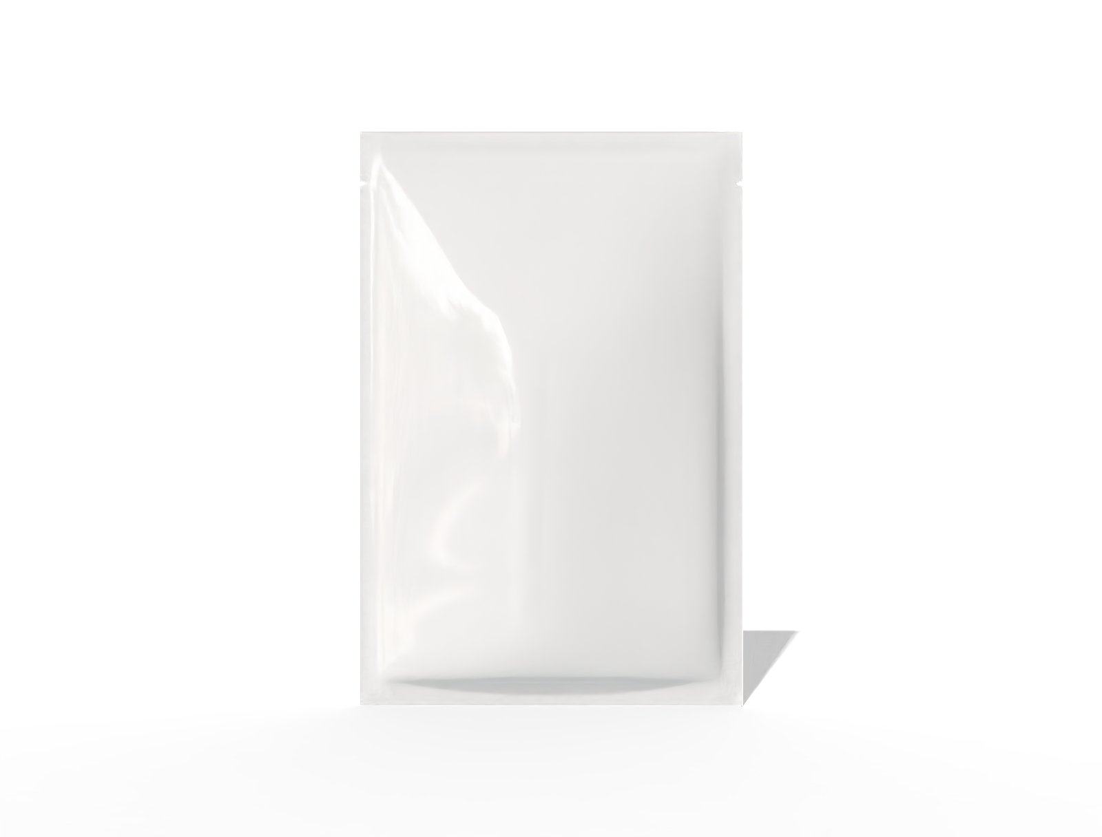 20 × 30 three-side seal food pouch — Glossy plastic