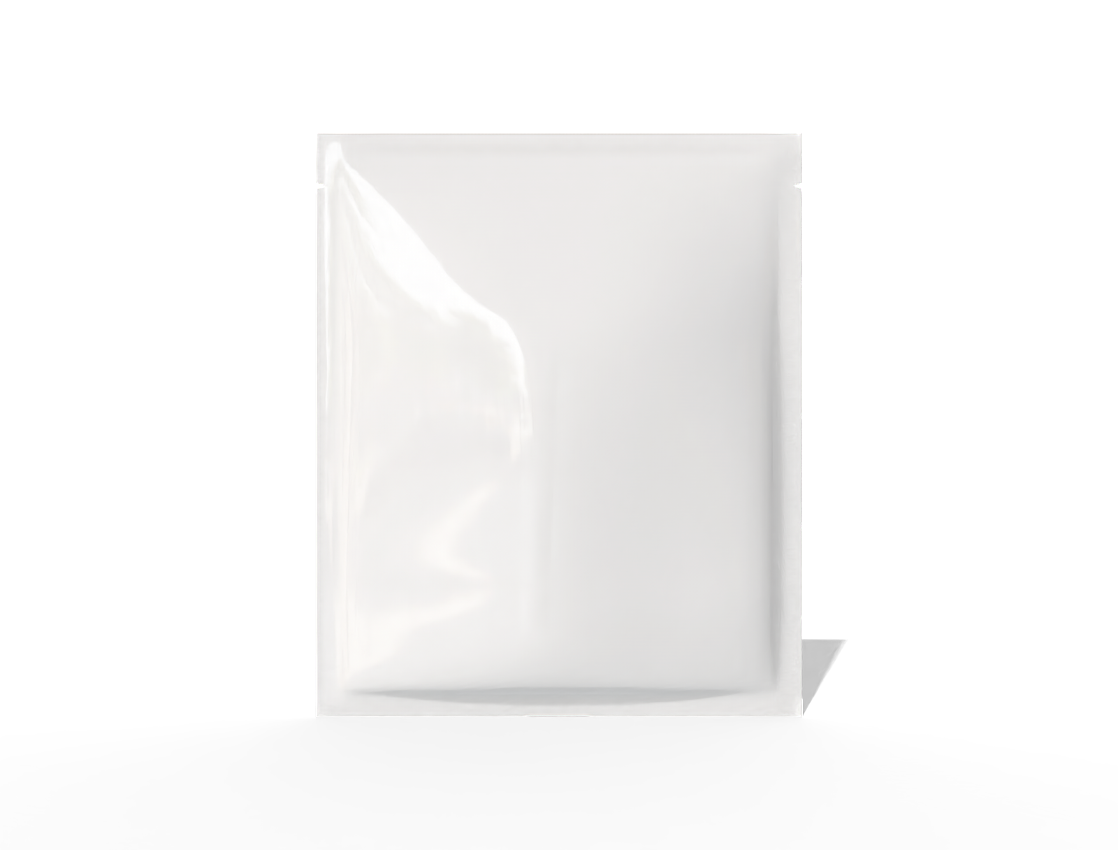 25 × 30 three-side seal food pouch — Glossy plastic