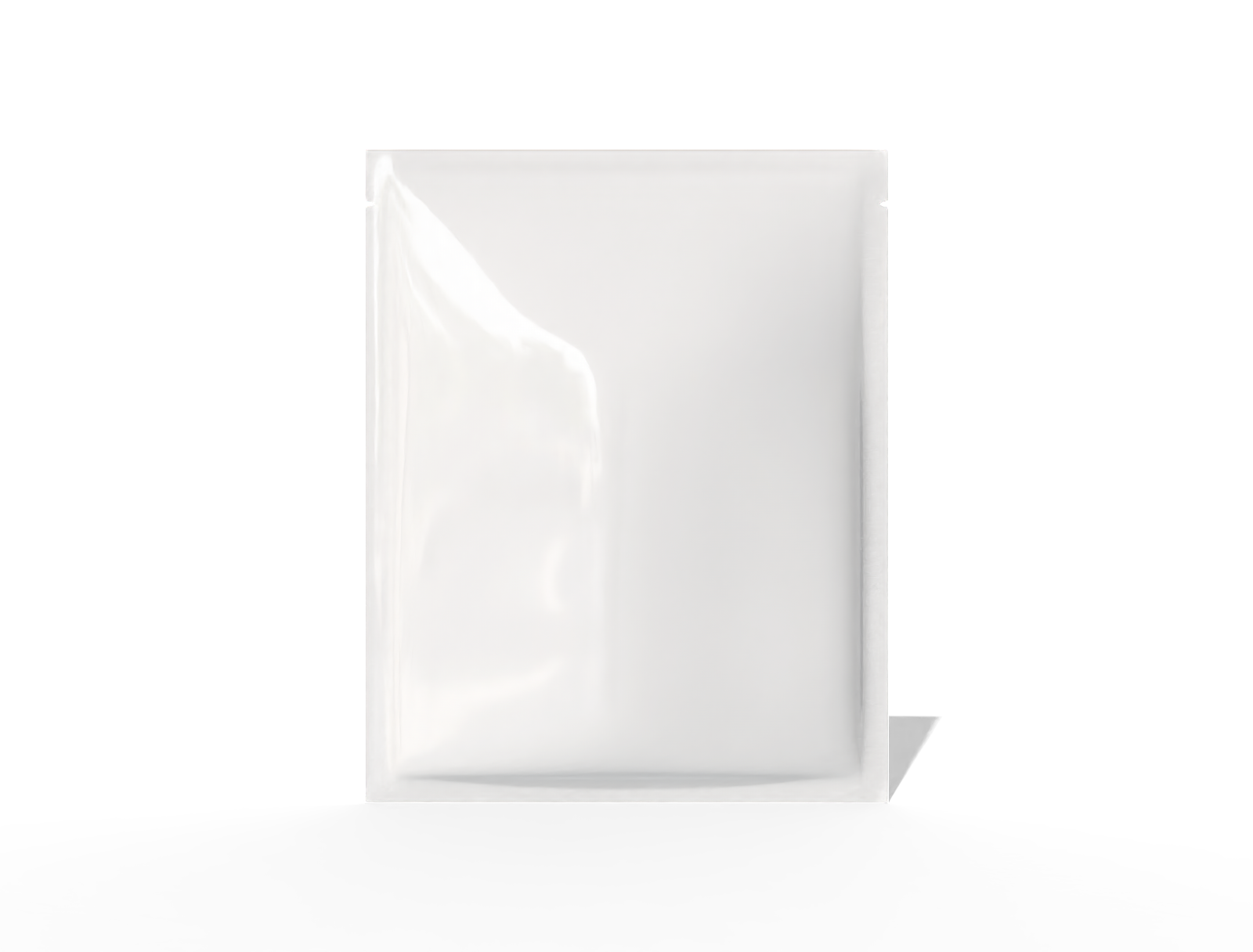 28 × 35 three-side seal plastic food pouch — Glossy plastic