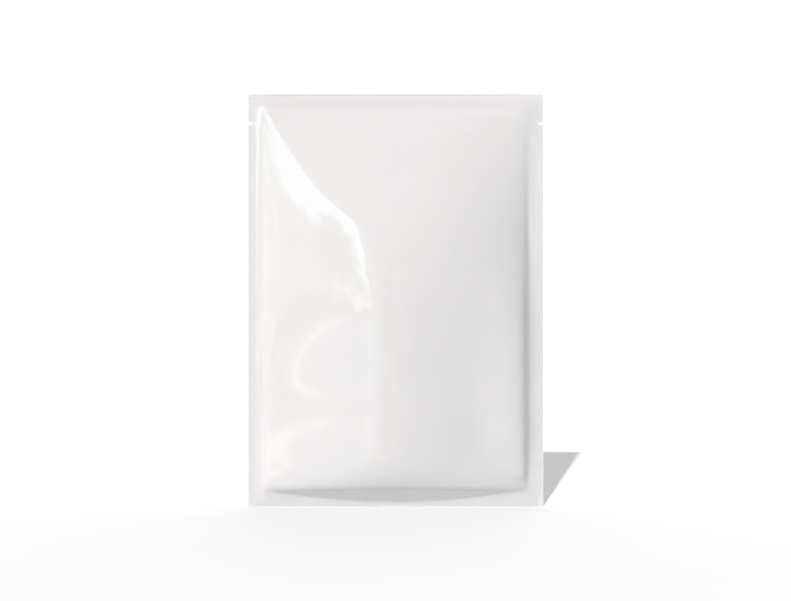 20 × 28 three-side seal food pouch — Glossy plastic