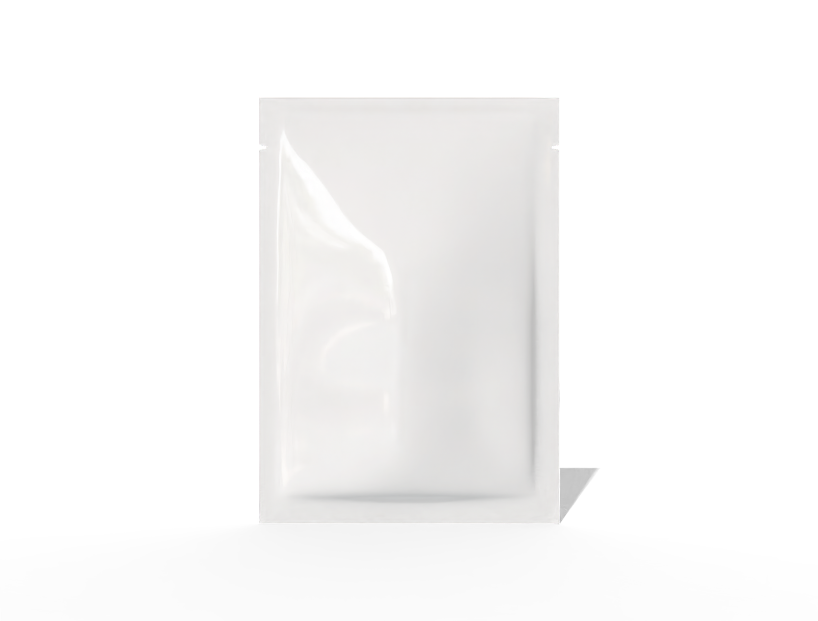 12 × 17 three-side seal food pouch — Glossy plastic