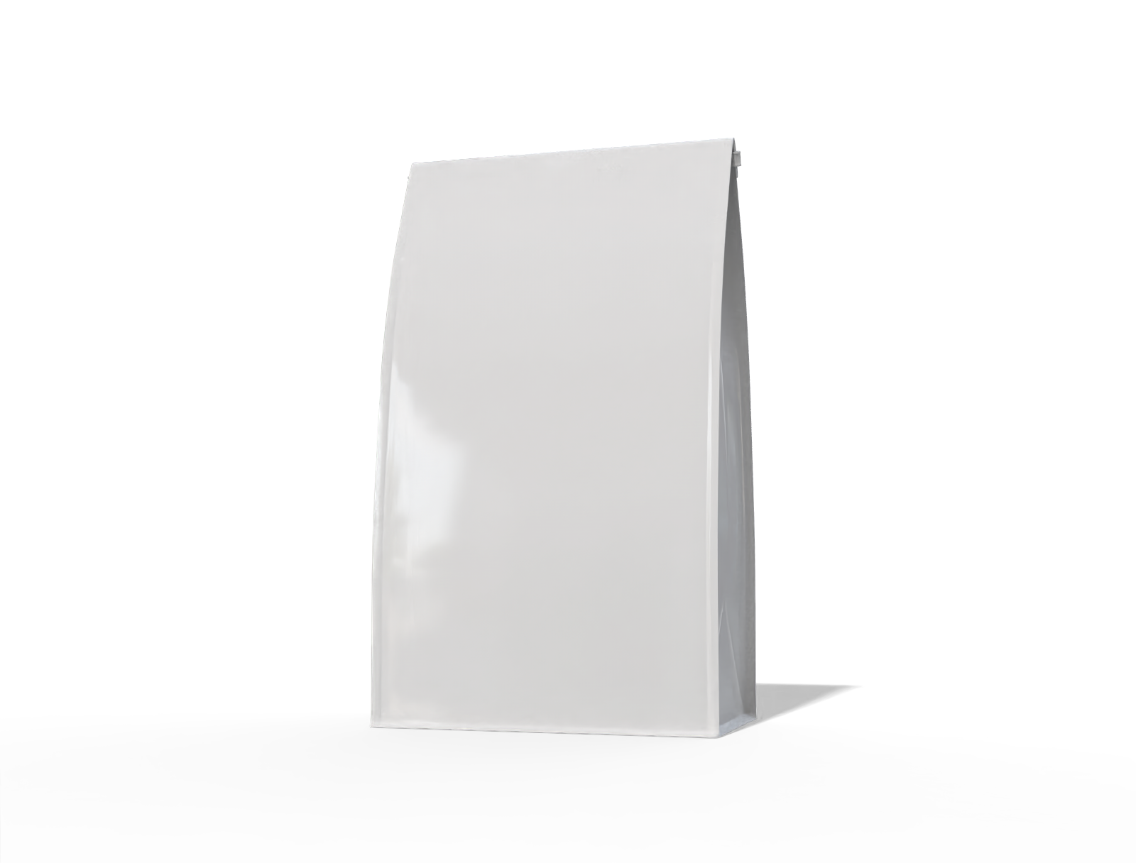 17 × 10 × 36 stand-up coffee pouch — Glossy plastic