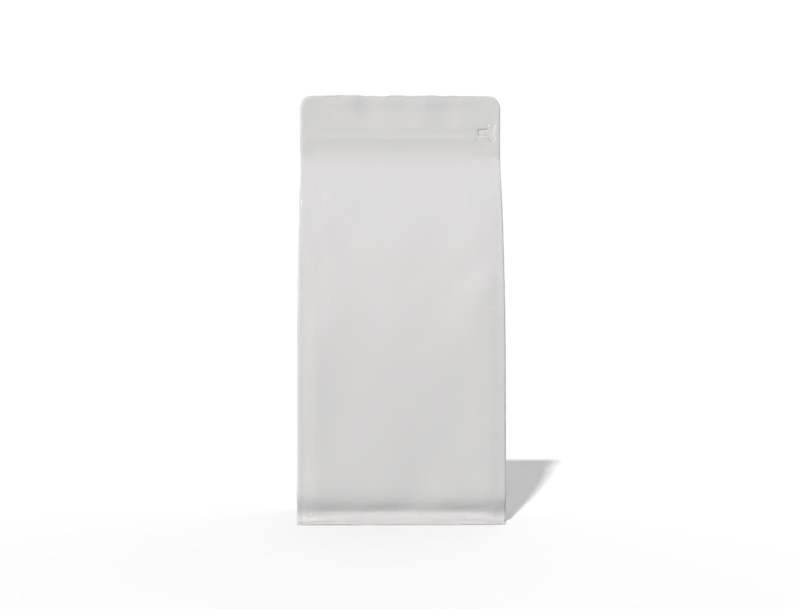 17 × 10 × 36 stand-up coffee pouch — Glossy plastic