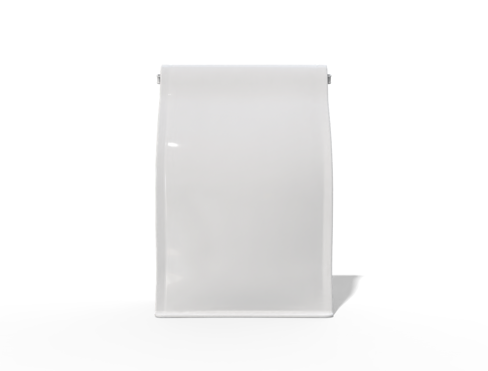 10 × 7 × 26 stand-up coffee pouch — Glossy plastic
