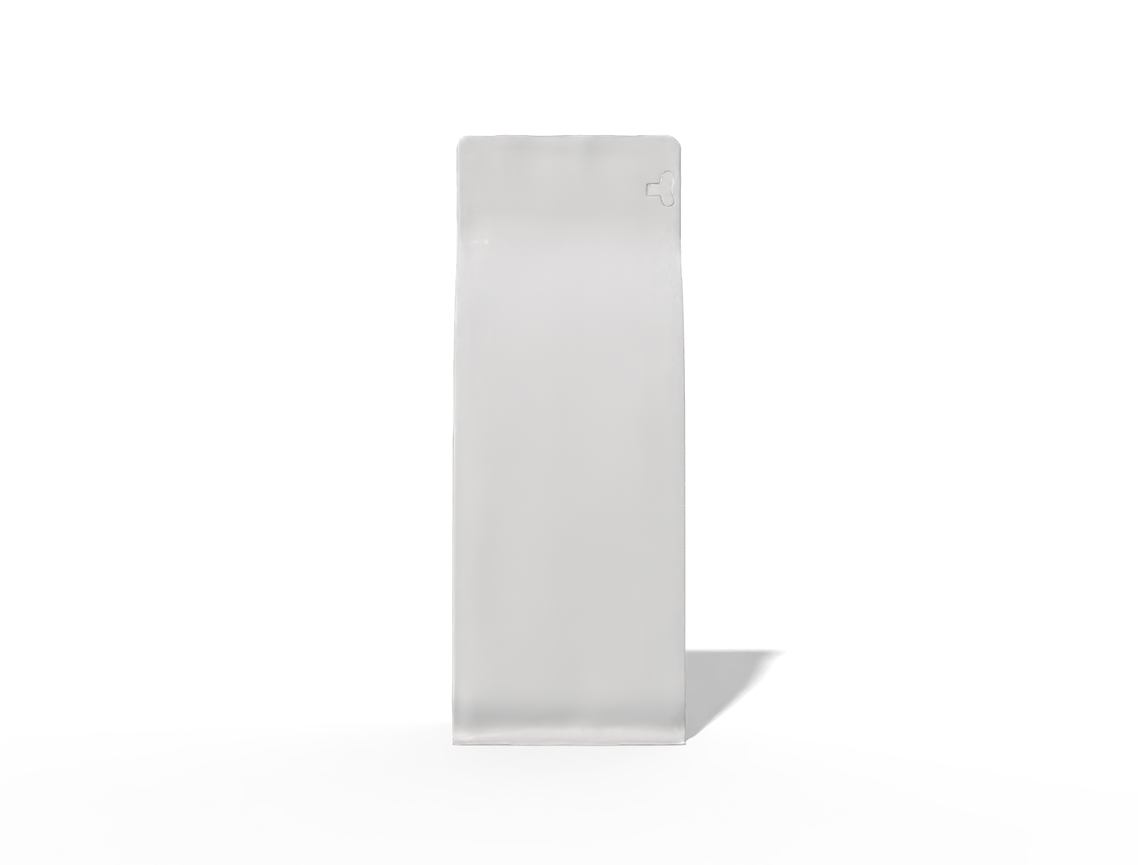 10 × 7 × 26 stand-up coffee pouch — Glossy plastic