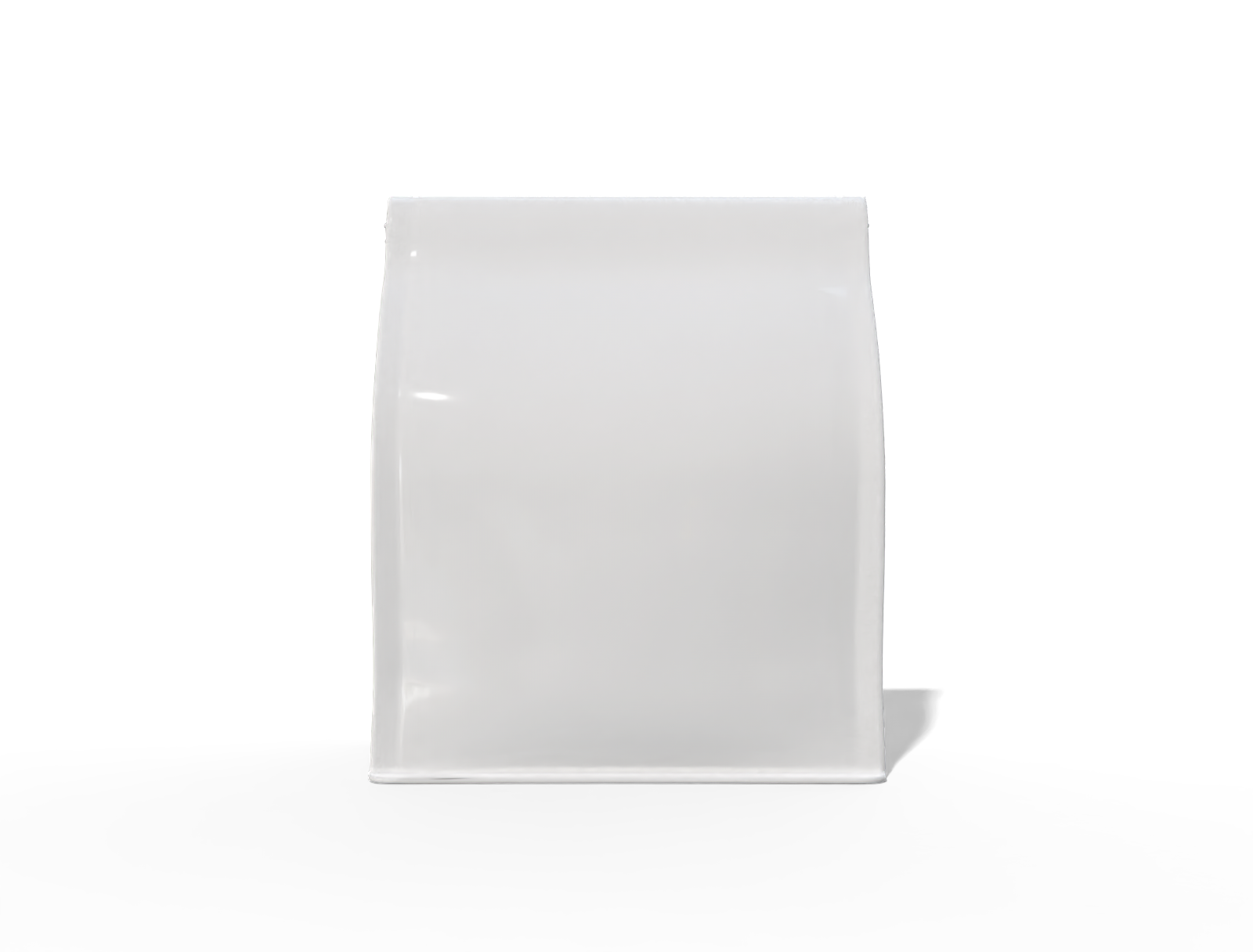 13 × 8 × 20 stand-up coffee pouch — Glossy plastic