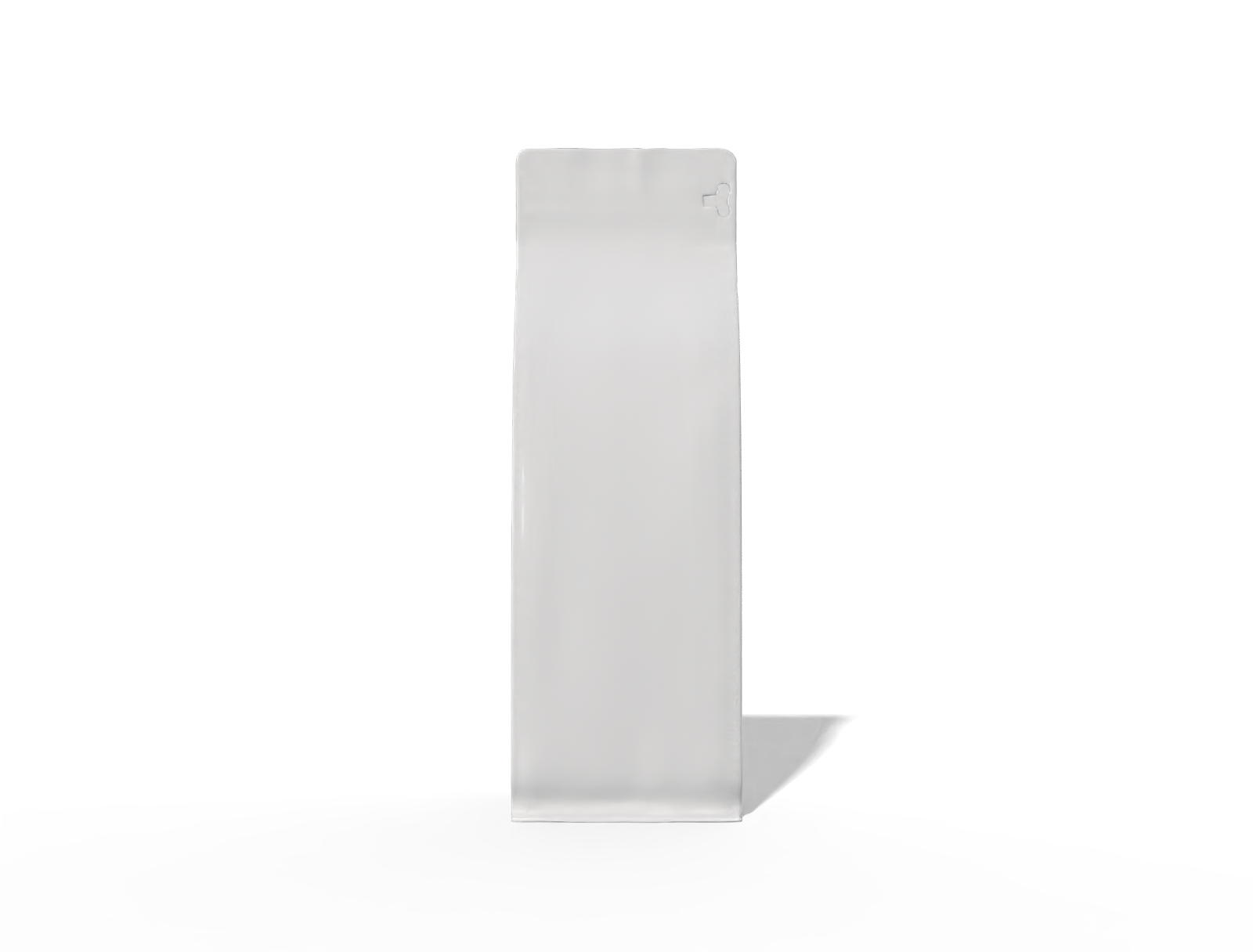 9 × 10 × 30 tall stand-up coffee pouch — Glossy plastic