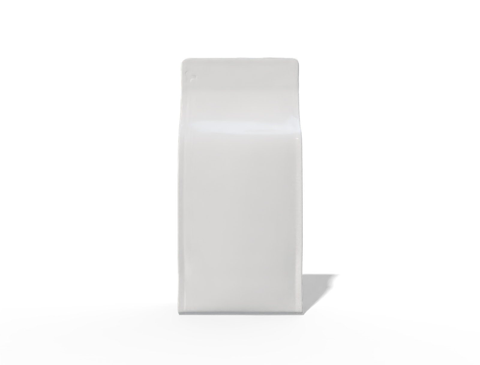 19 × 13 × 41 stand-up coffee pouch — Glossy plastic