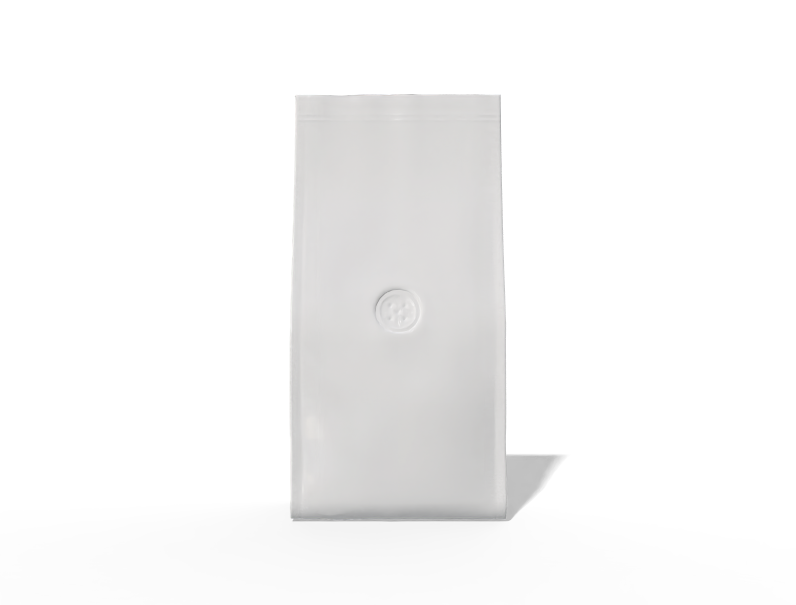 10 × 7 × 22 stand-up coffee pouch — Glossy plastic