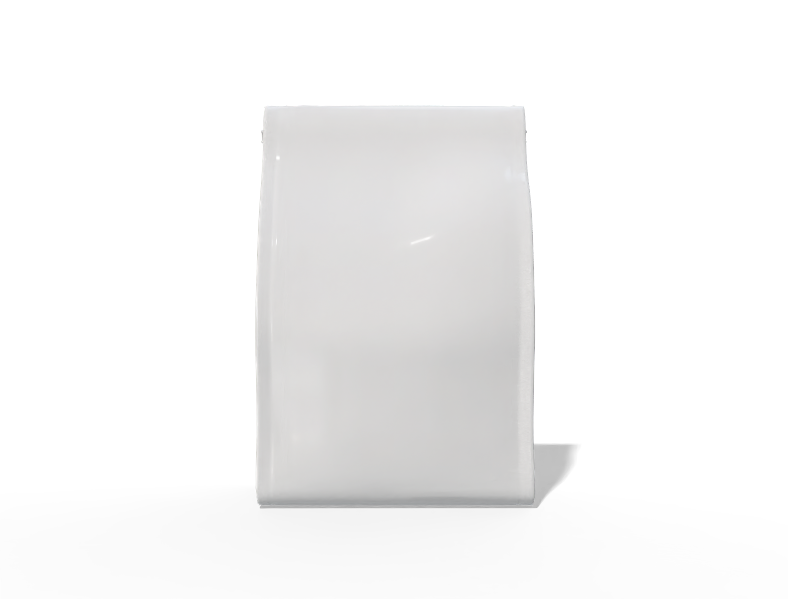 10 × 7 × 22 stand-up snack pouch — Glossy plastic