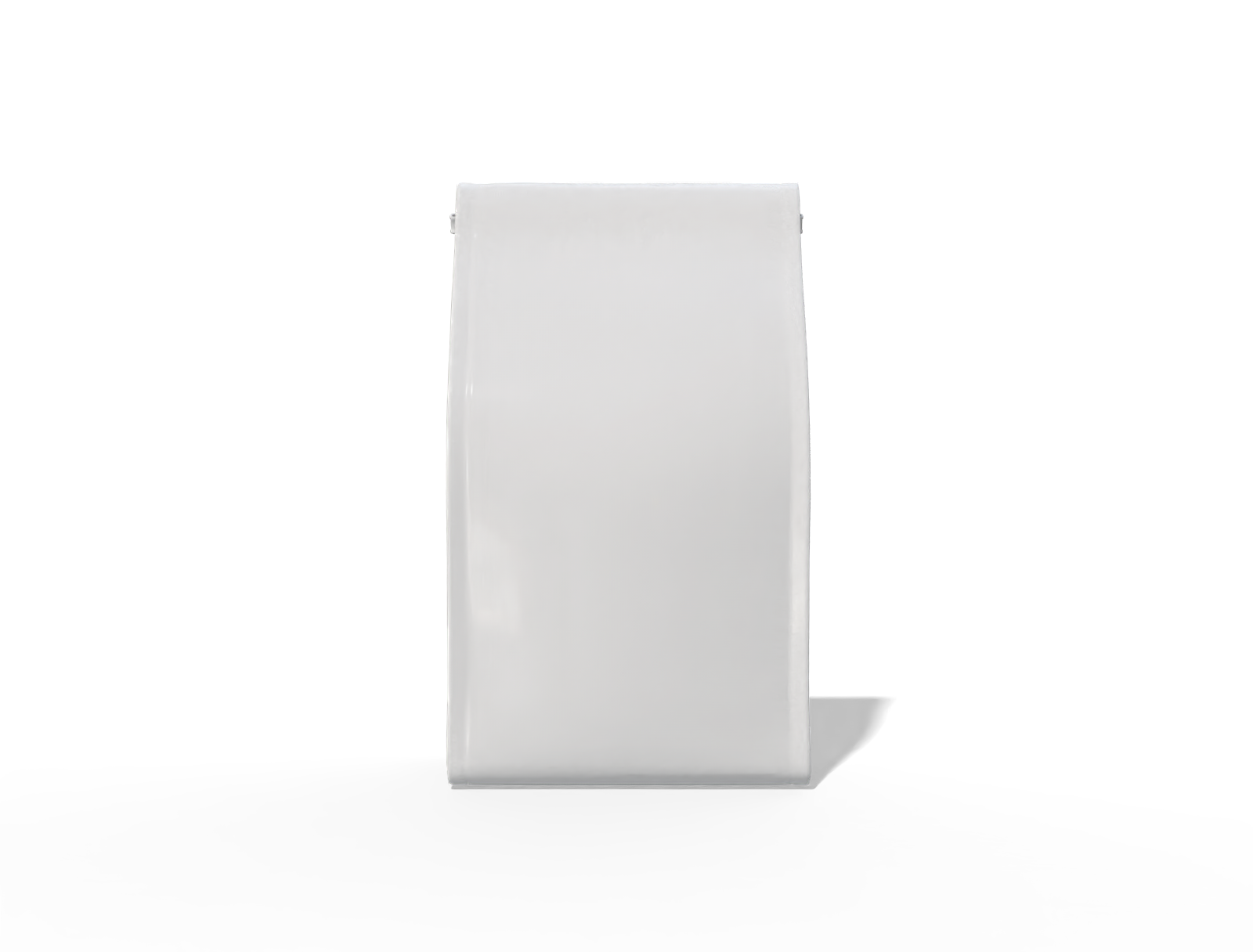 10 × 8 × 26 stand-up coffee pouch — Glossy plastic