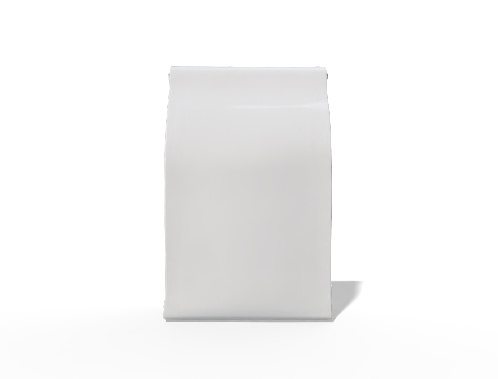 18 × 12 × 41 stand-up food pouch — Glossy plastic