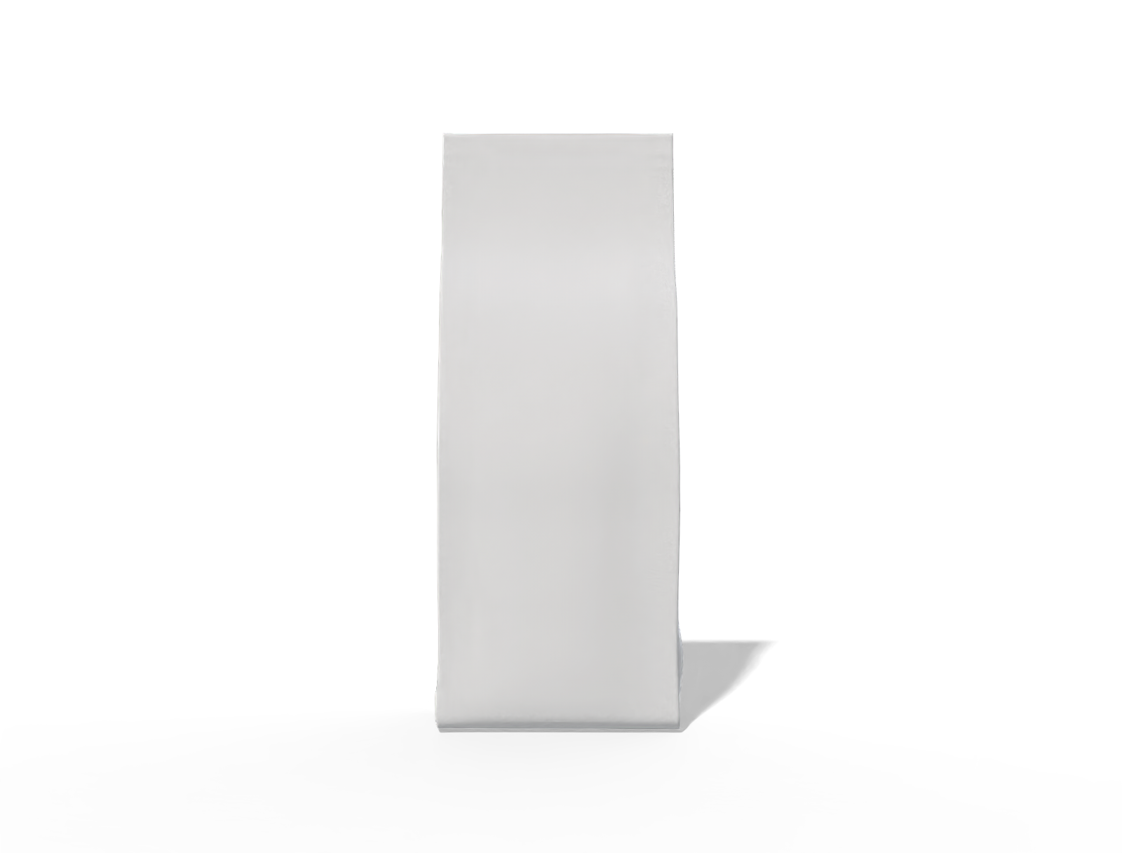 9 × 6 × 23 stand-up coffee pouch — Glossy plastic