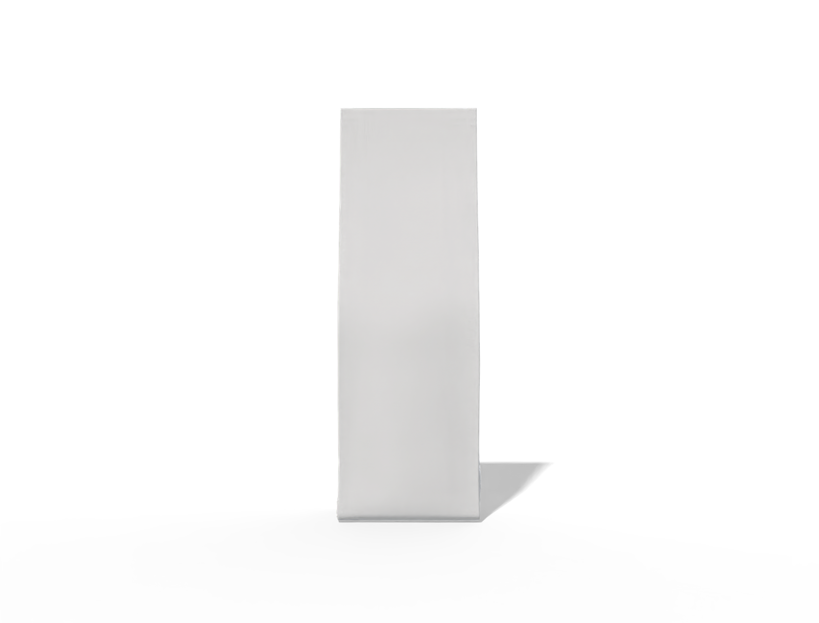 10 × 7 × 28 stand-up coffee pouch — Glossy plastic
