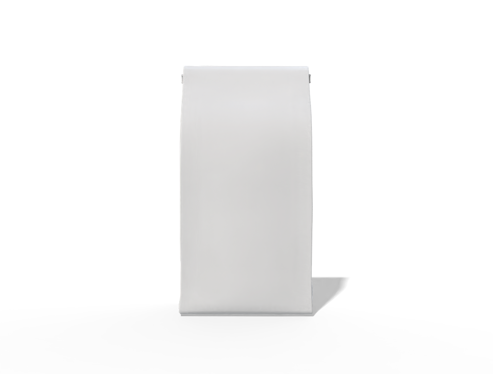 10 × 7 × 28 stand-up coffee pouch — Glossy plastic