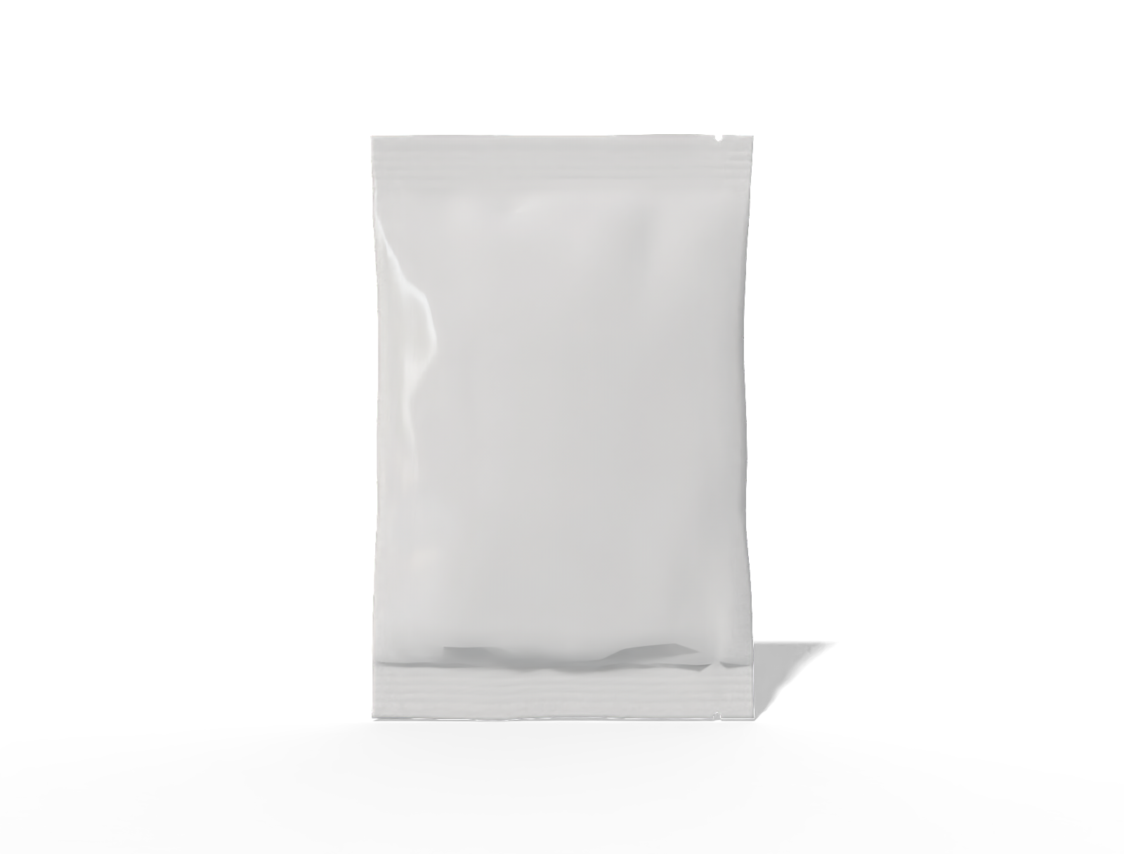 13 × 20 back-seal chips pouch — Glossy plastic