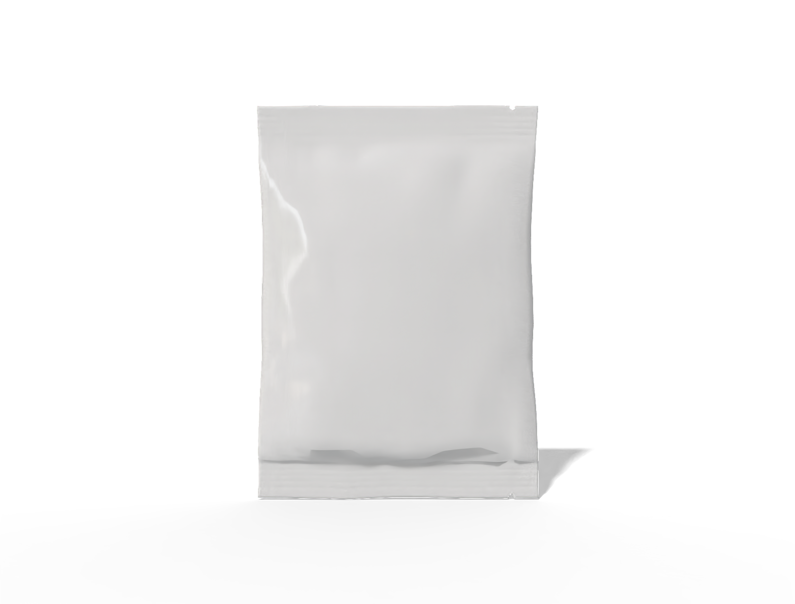 15 × 24 back-seal chips pouch — Glossy plastic
