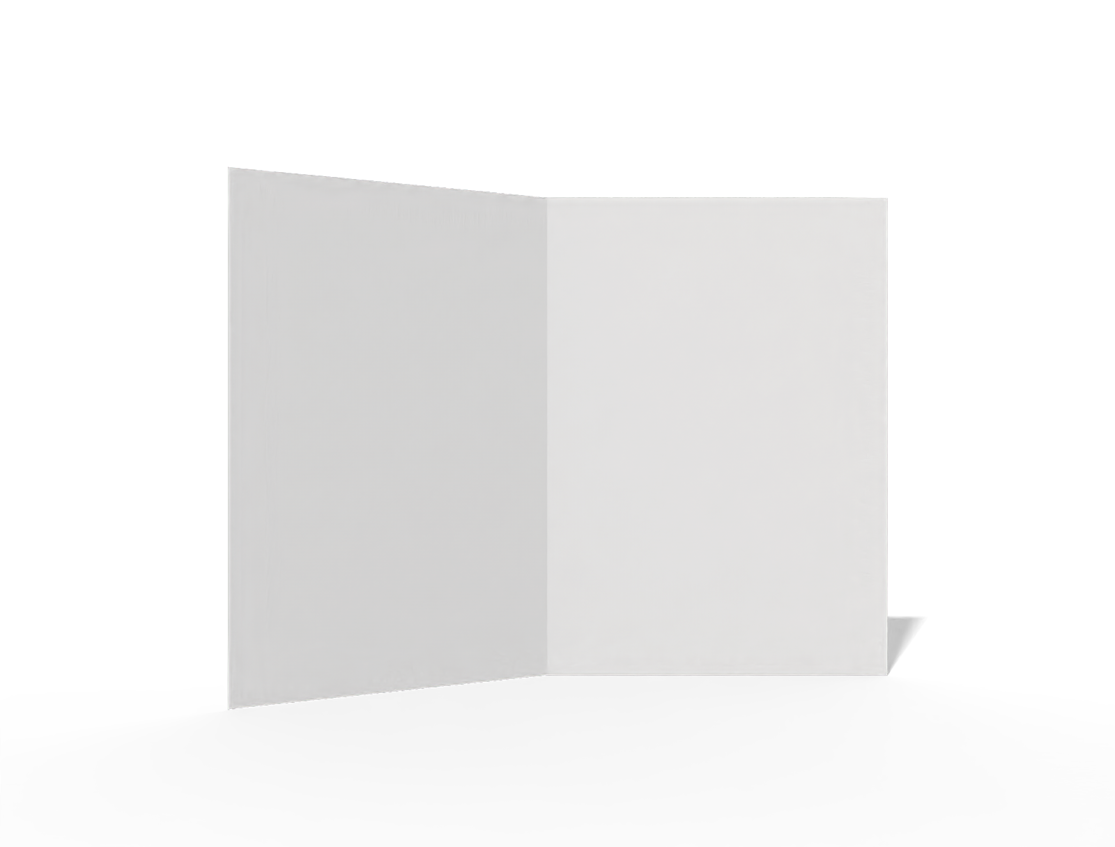 Square Brochure — White paperboard