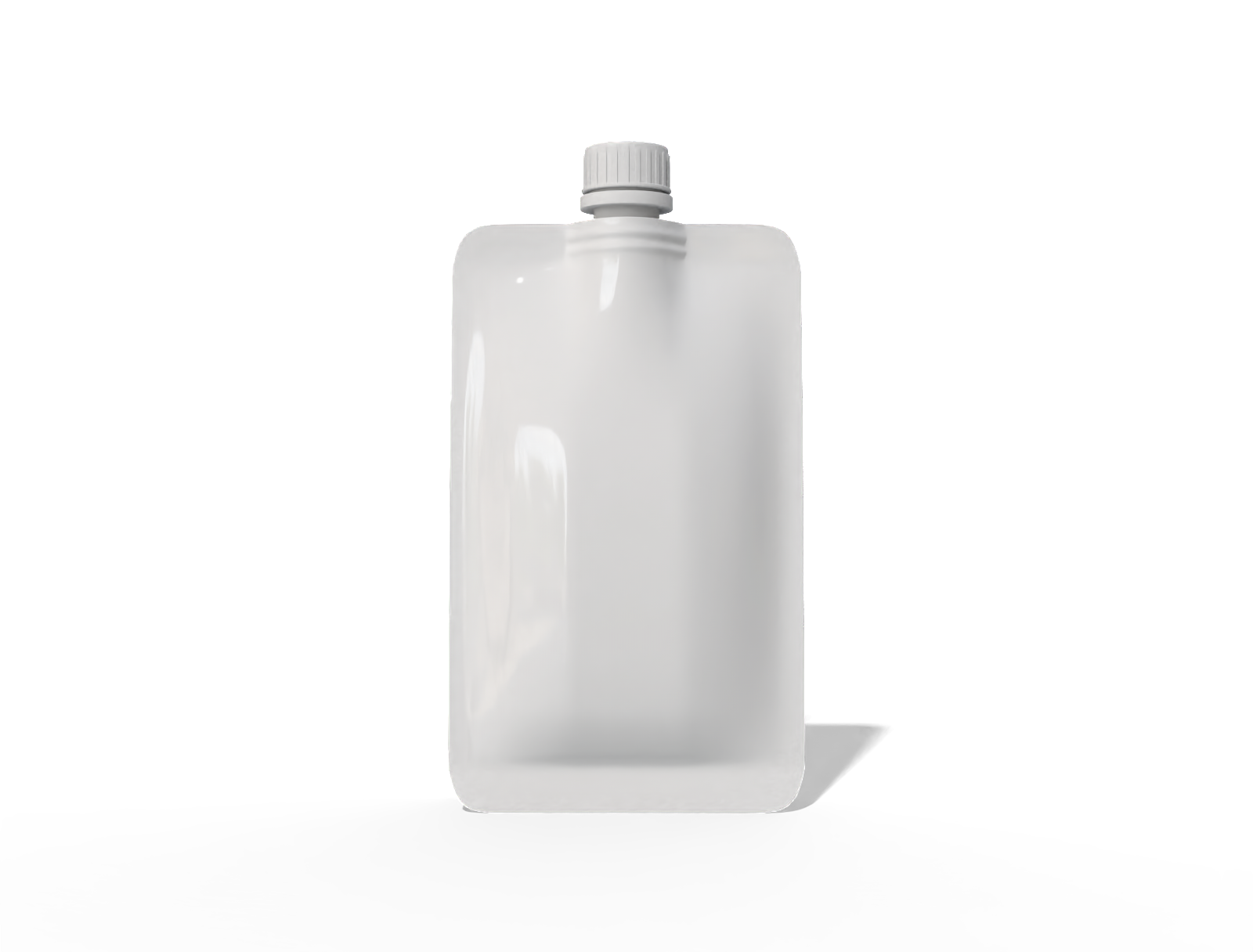 8 × 4 × 15 spout juice pouch — Glossy plastic