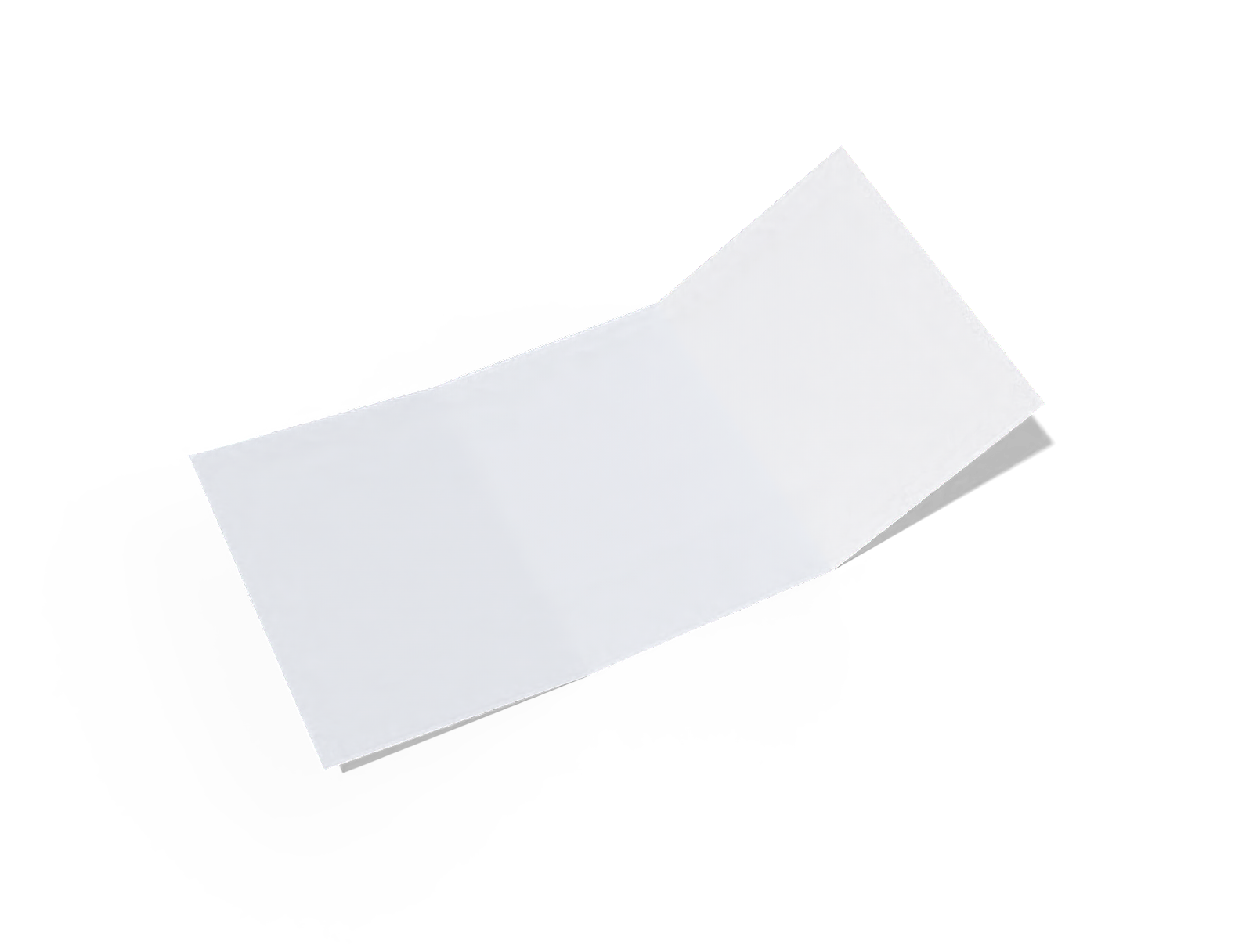 A5 tri fold brochure — White paperboard