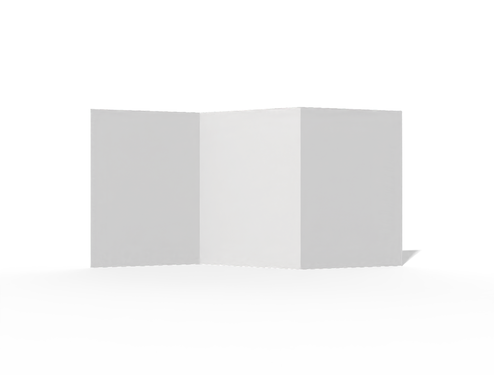 Brochure — White paperboard