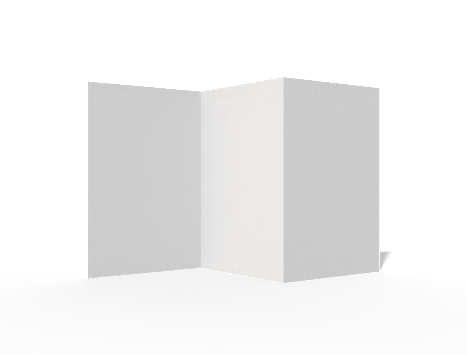 A5 brochure — White paperboard