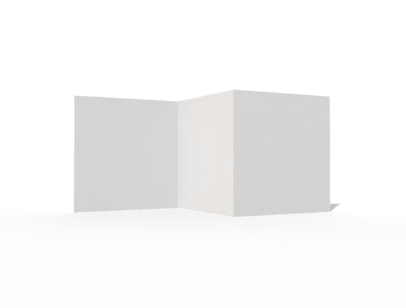 Trifold Brochure — White paperboard