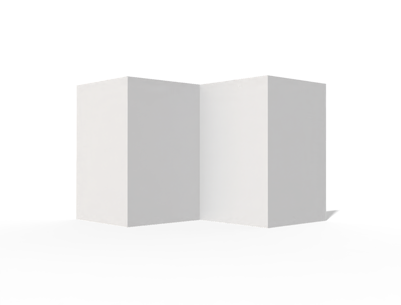 A4 brochure — White paperboard