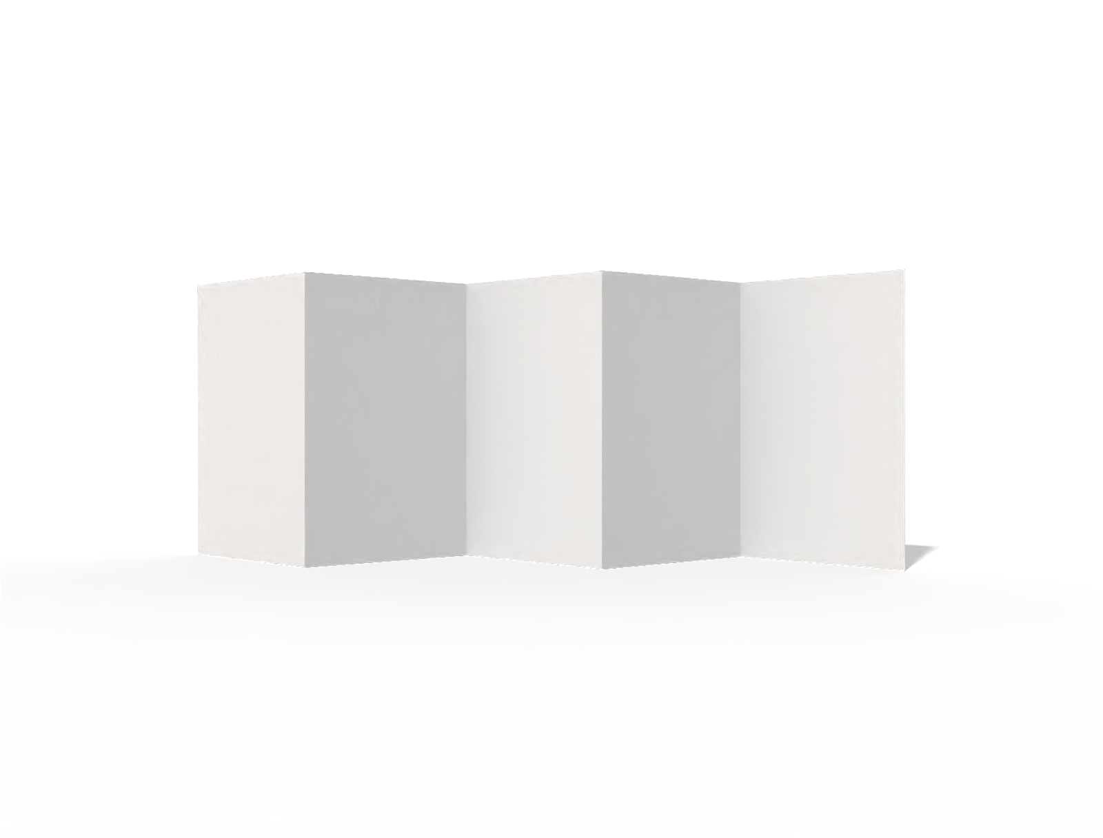 Brochure booklet — White paperboard