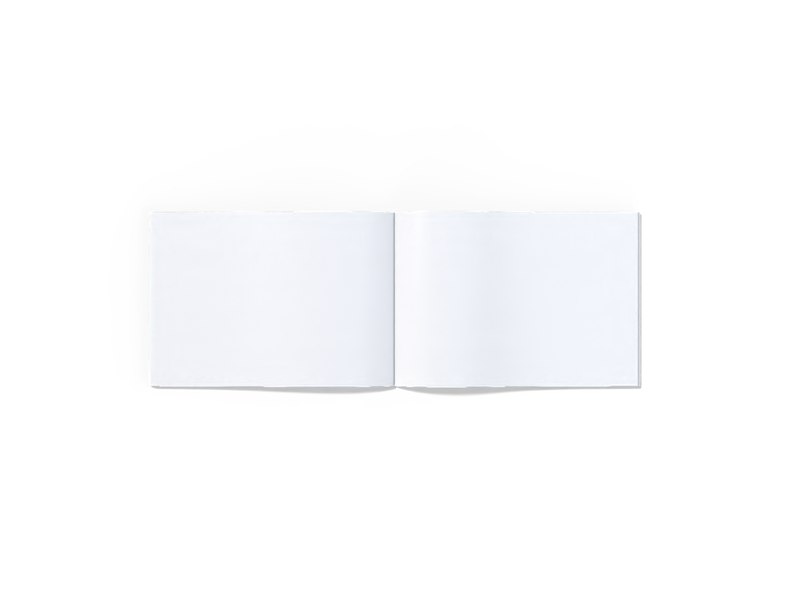 Open Brochure — White paperboard