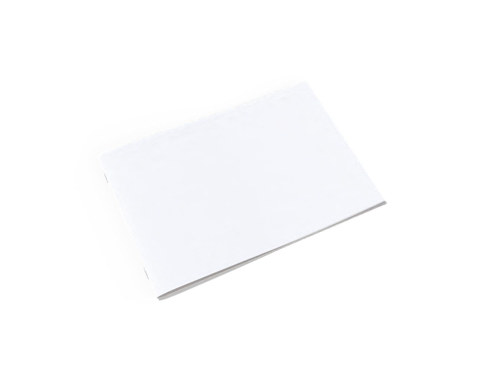 Brochure Template — White paperboard