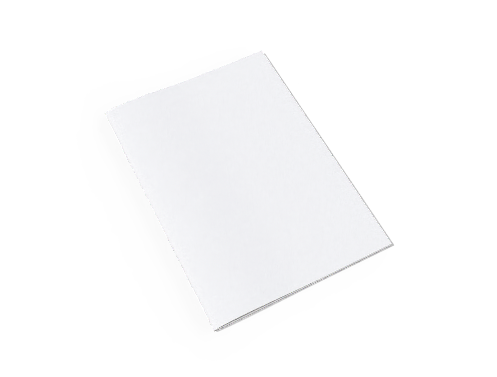 A5 brochure — White paperboard