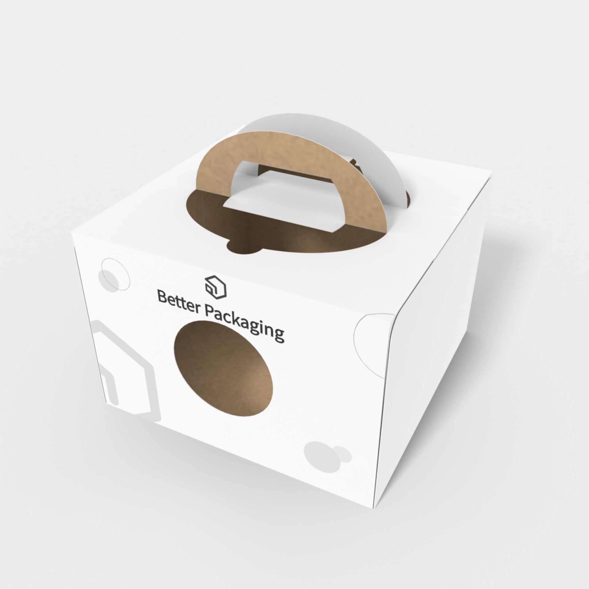 Tuck end box variations overlapping lock inserts — White paperboard