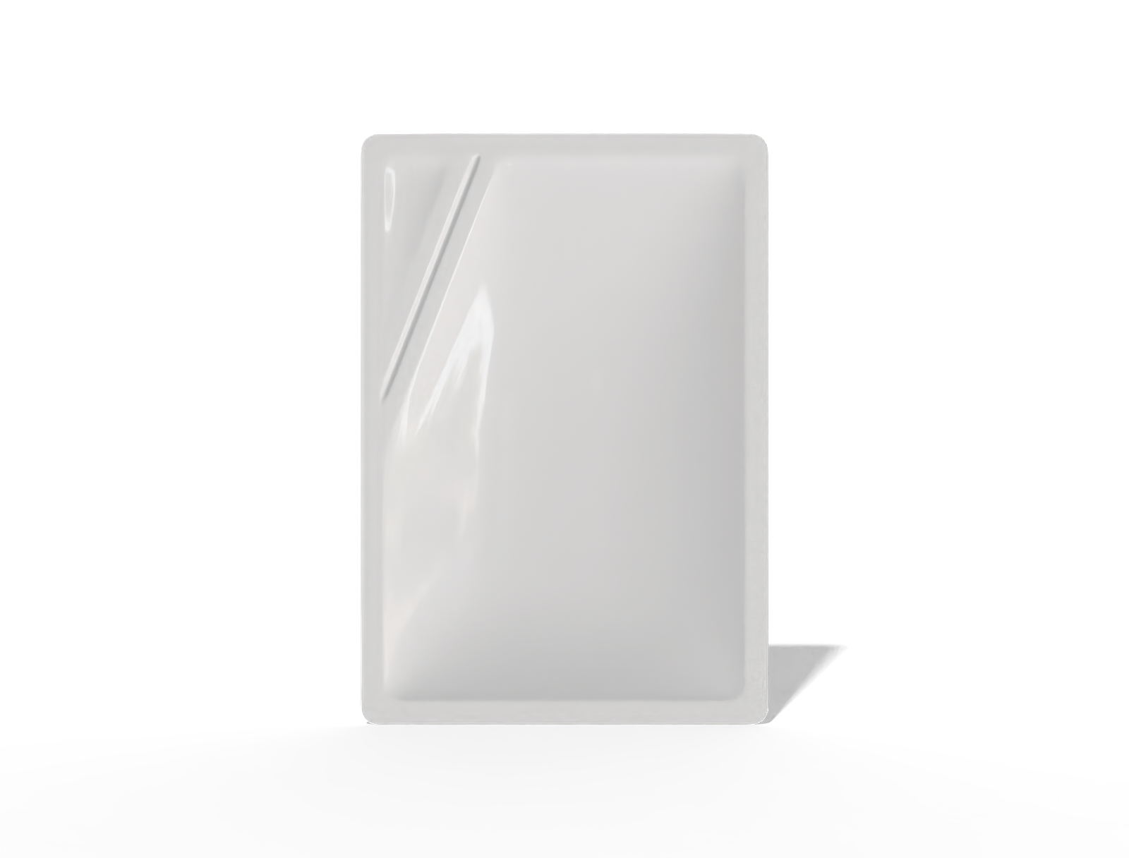 14 × 20 three-side seal food sachet — Glossy plastic