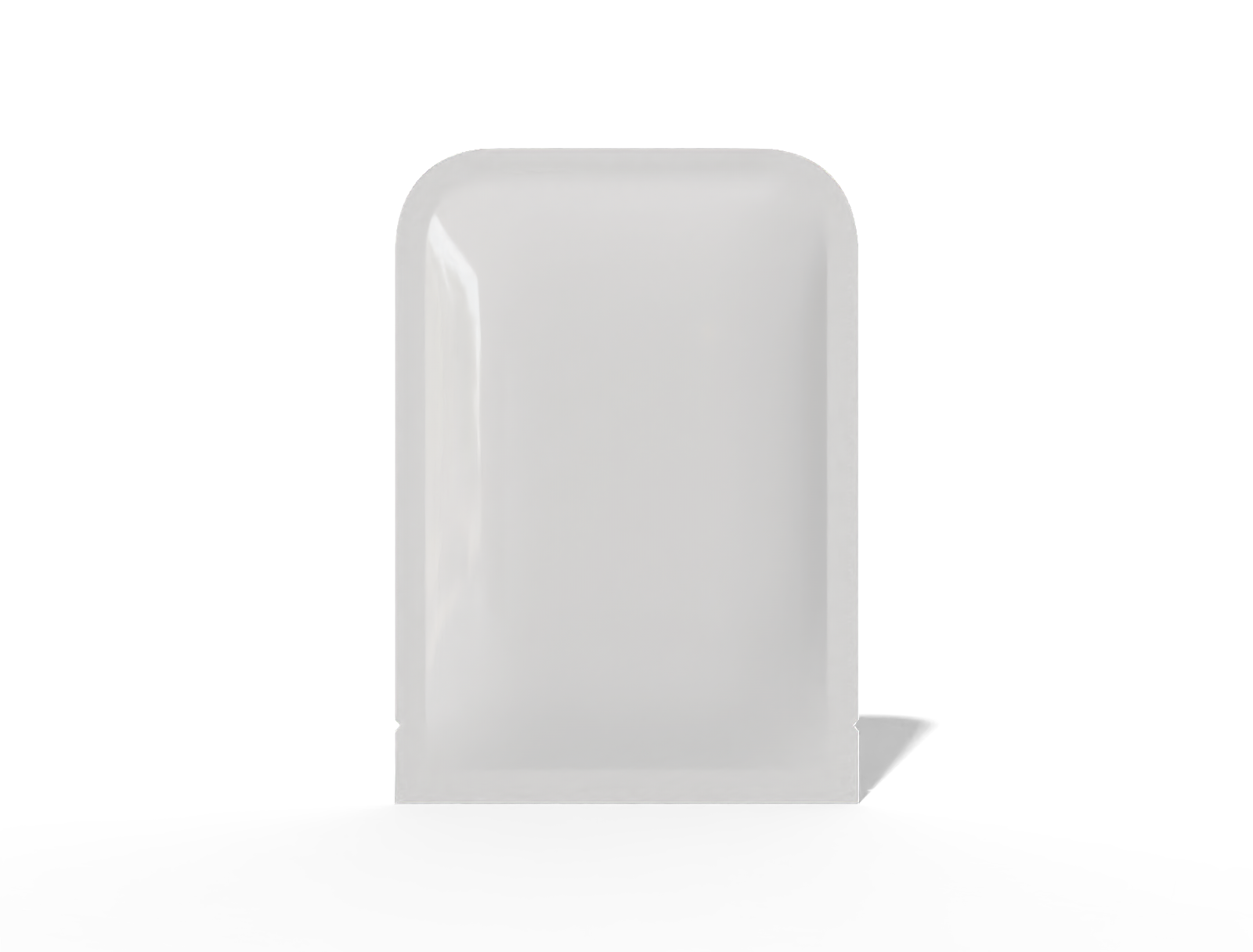 12 × 17 three-side seal food sachet — Glossy plastic