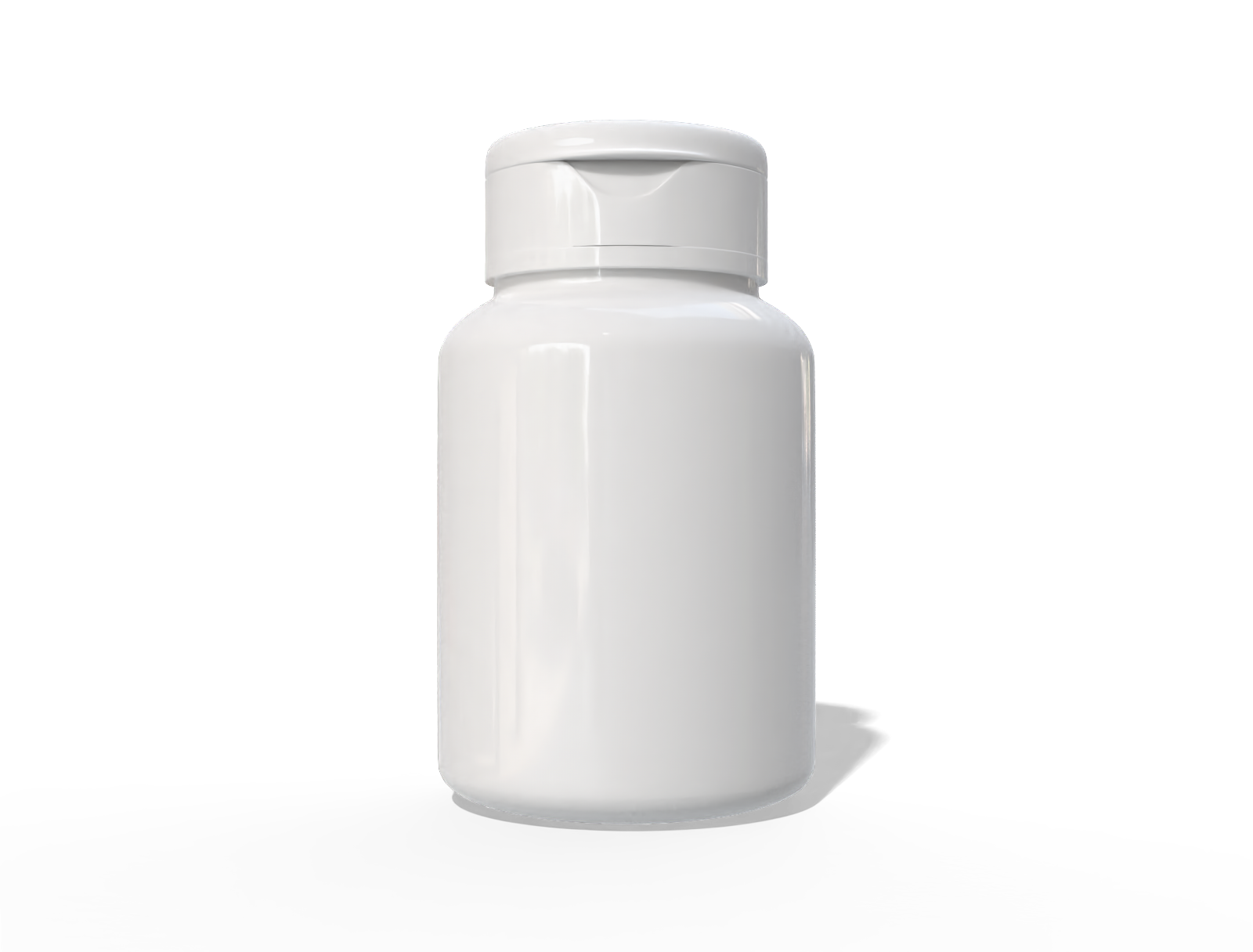 Supplement bottle — Glossy plastic
