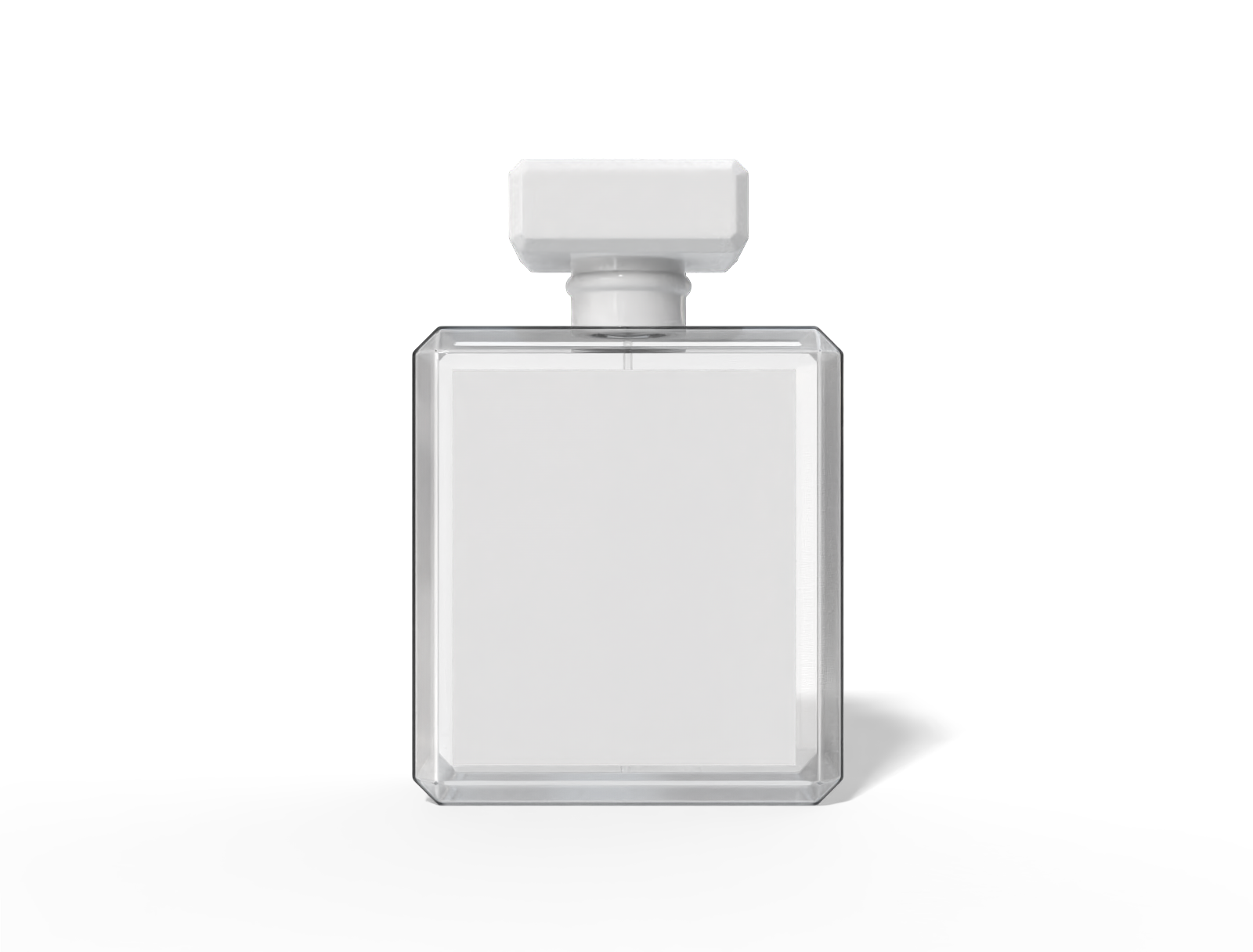 Black perfume bottle — Glossy glass