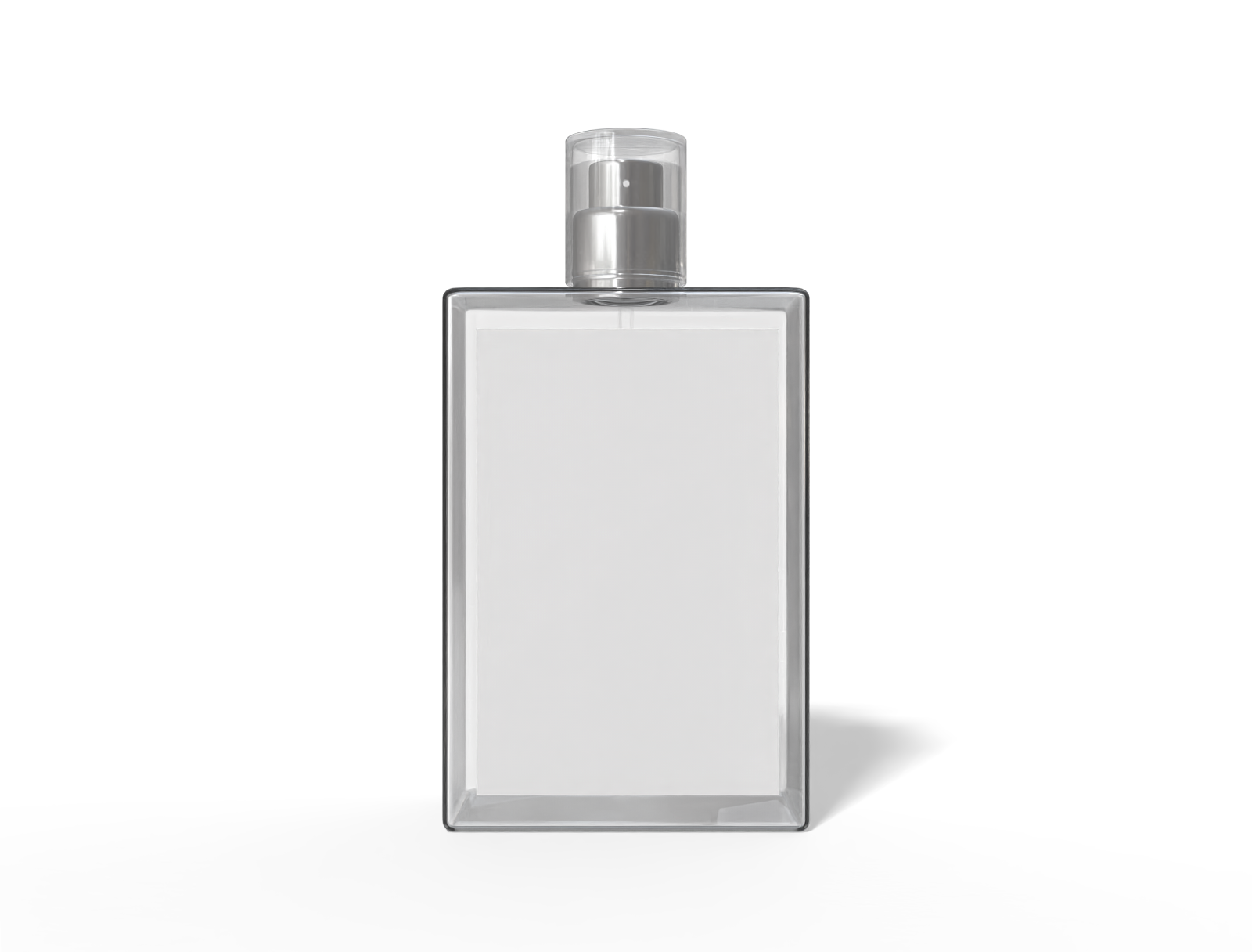 50ml square black perfume bottle — Glossy glass