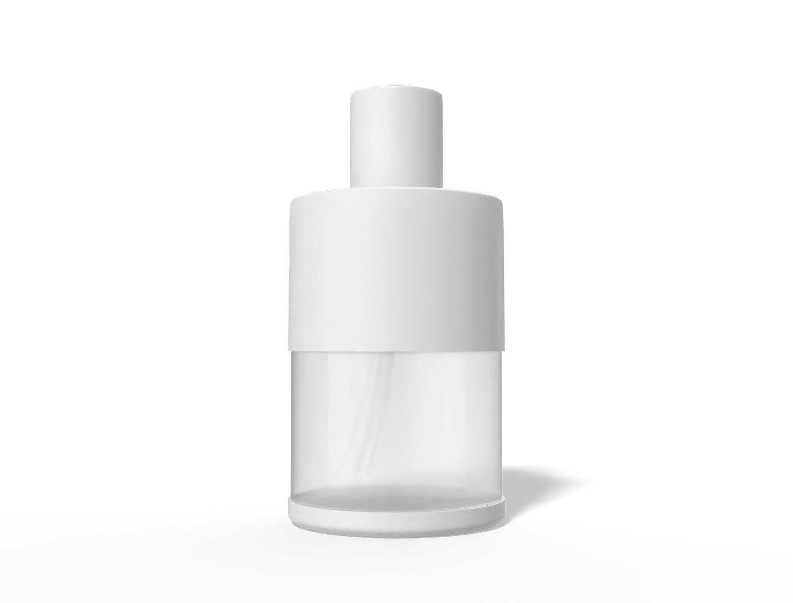 Black perfume bottle — Matte metal