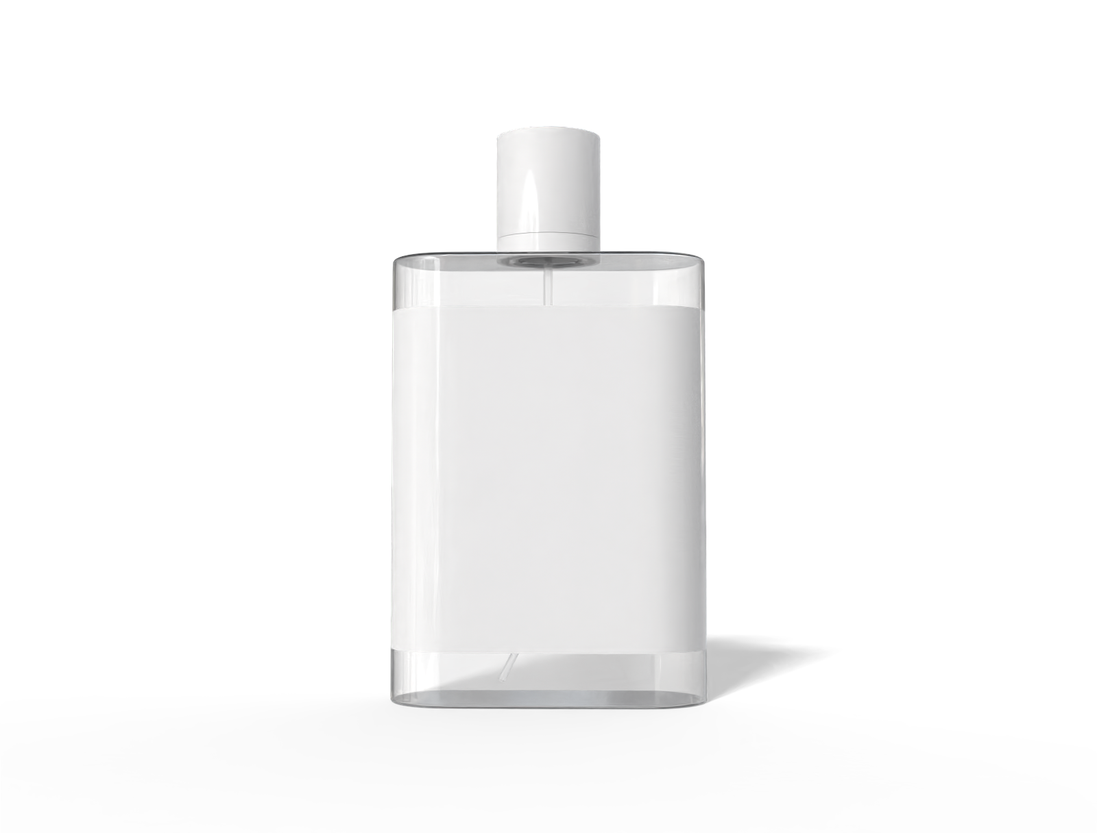 Black perfume bottle — Glossy glass