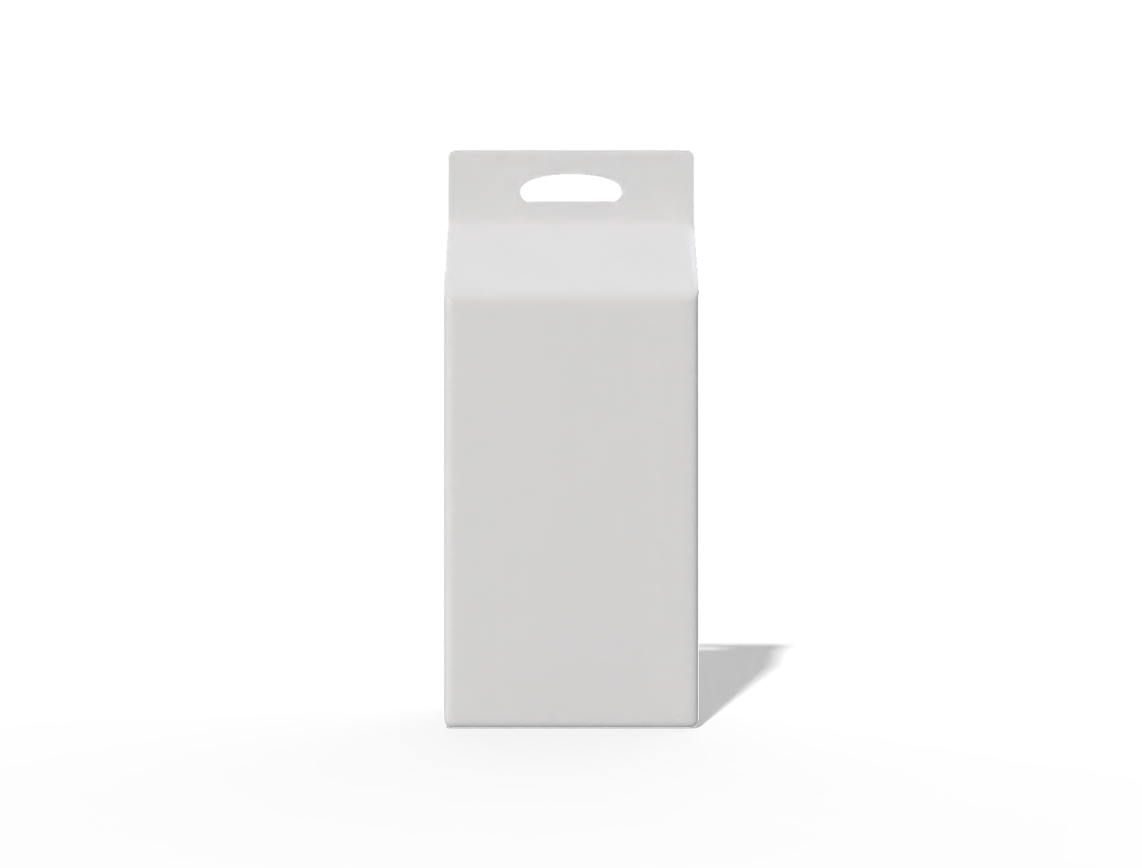 23 × 12 × 53 four-side seal rice pouch with handle — Glossy plastic