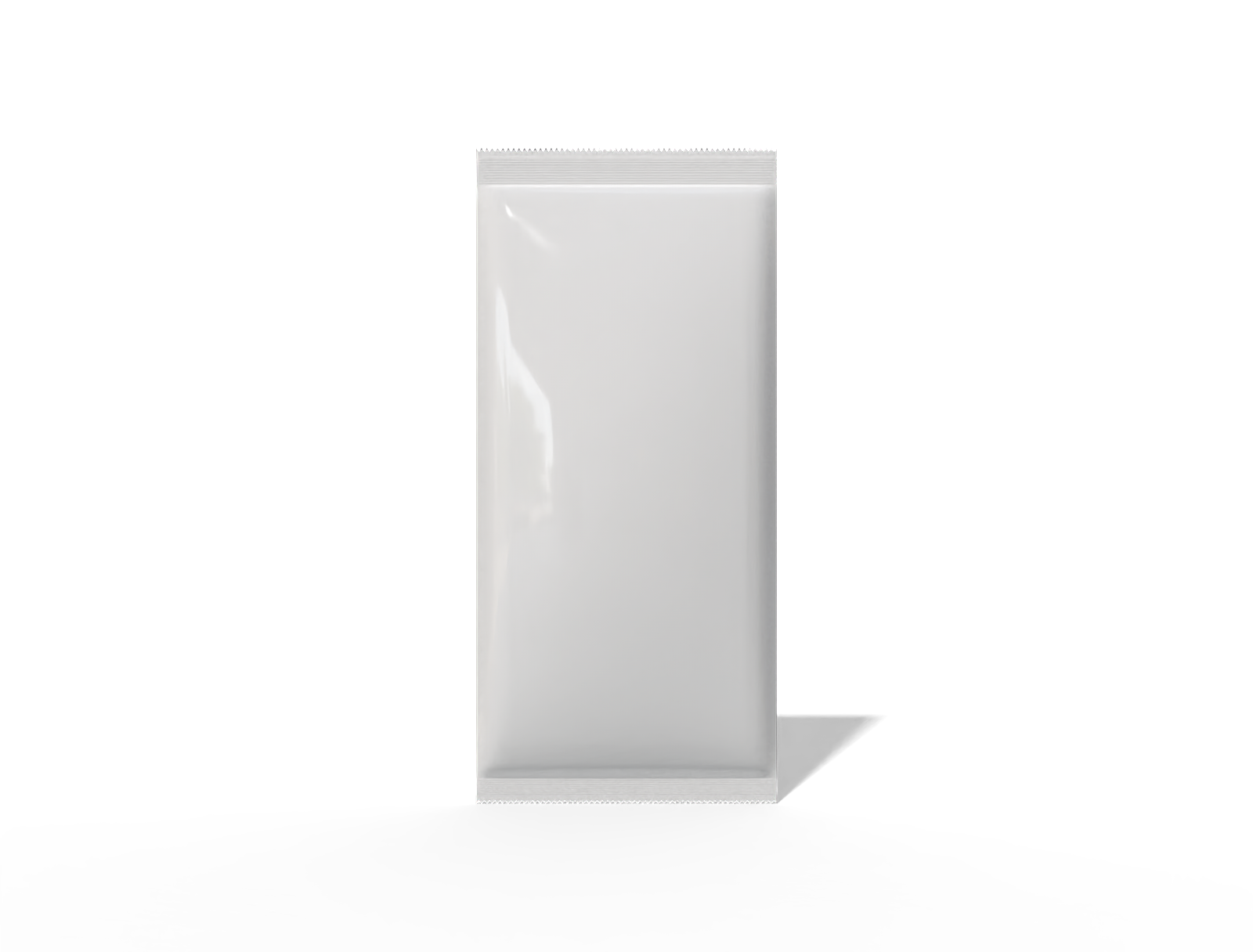16 × 35 back-seal chips pouch sachet — Glossy plastic