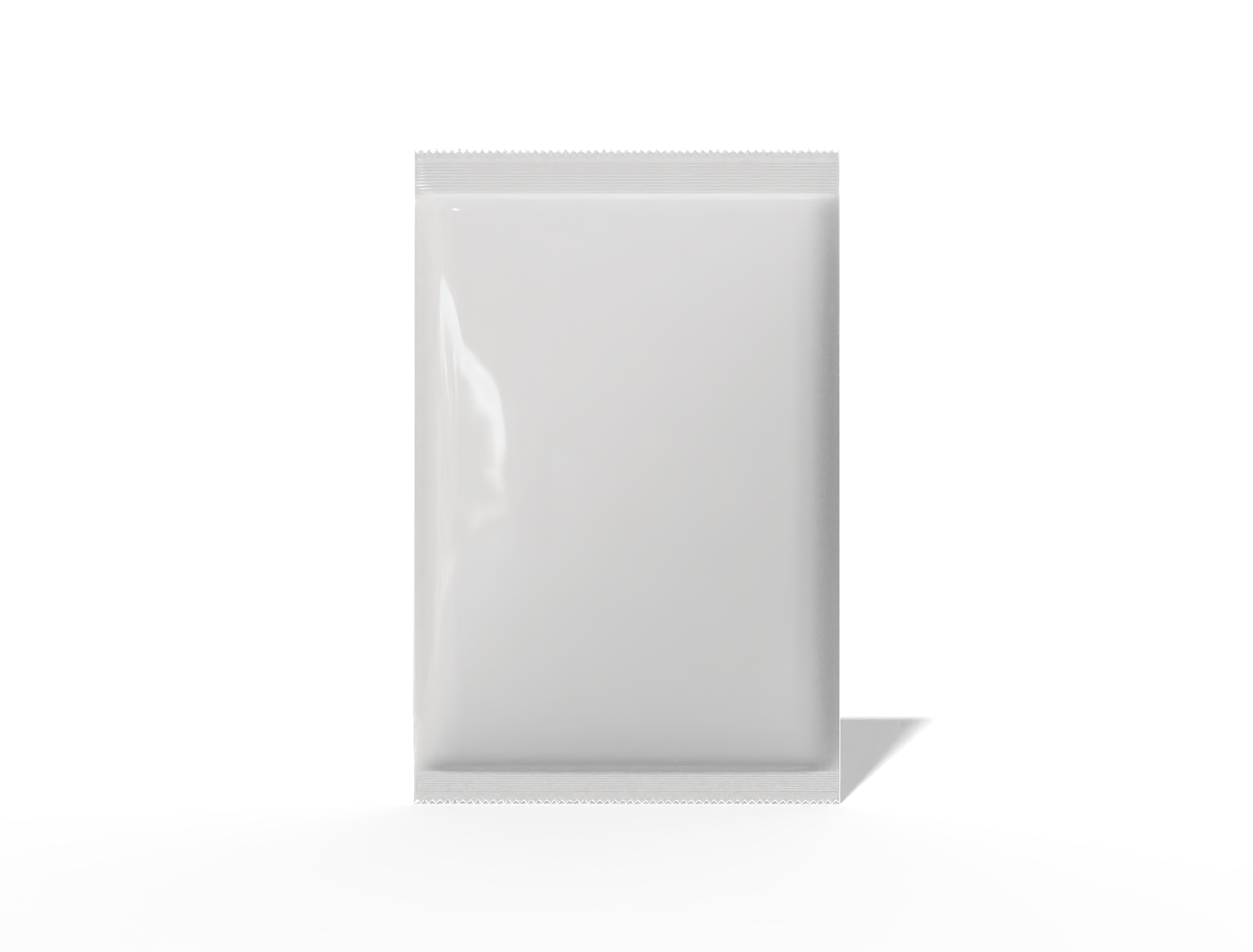 26 × 40 back-seal chips sachet — Glossy plastic