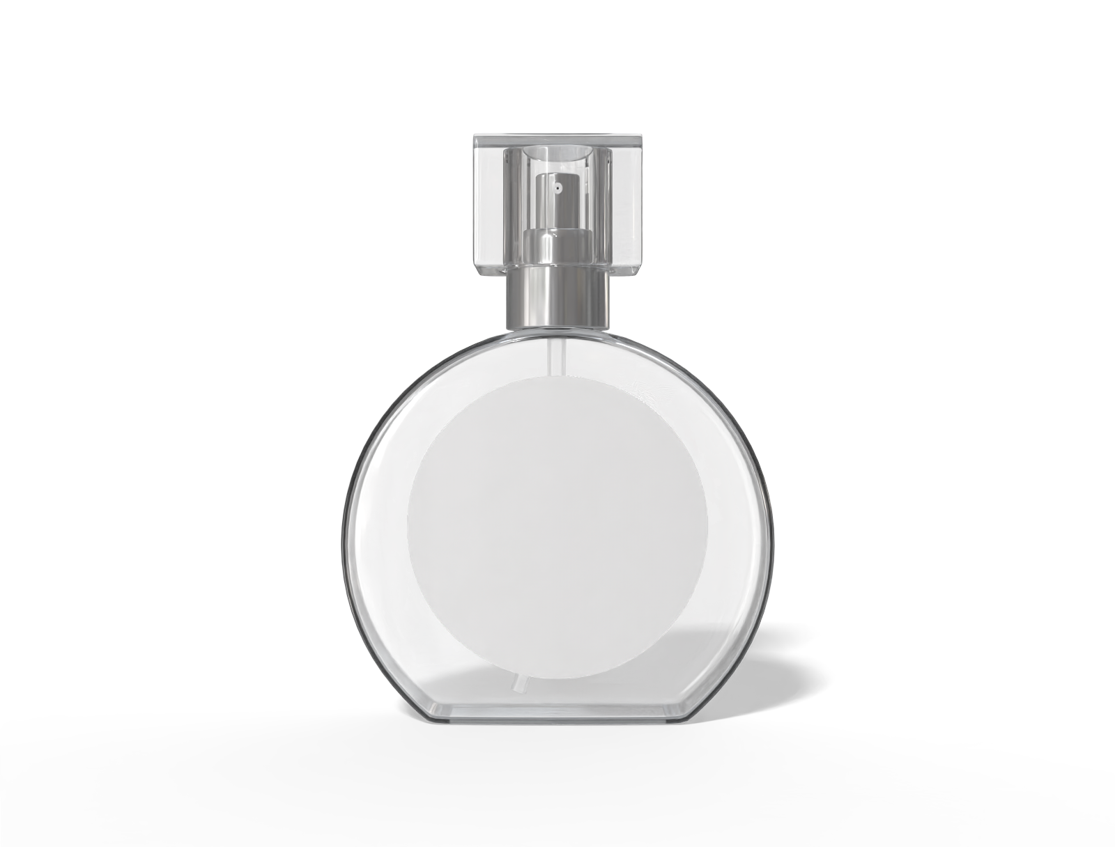 Round perfume bottle — Glossy glass