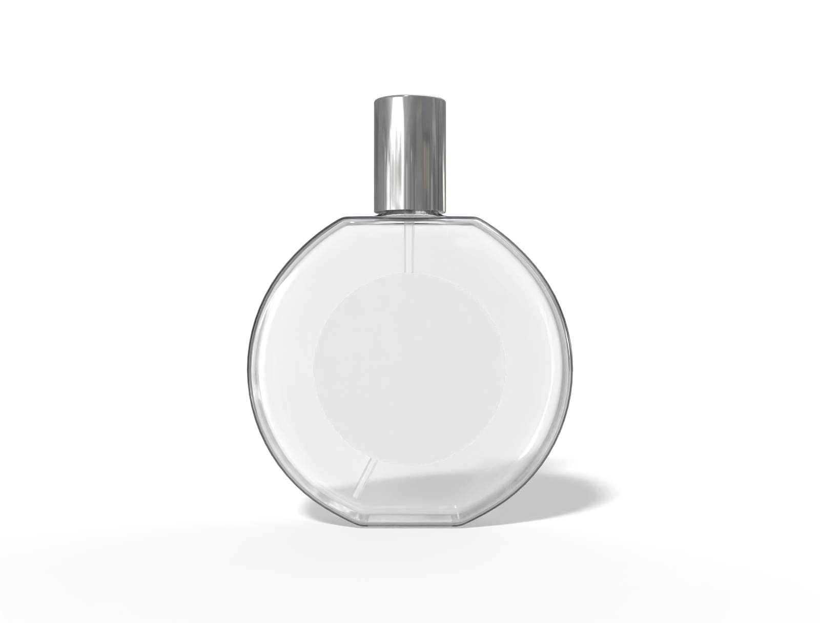 Round perfume bottle — Glossy glass